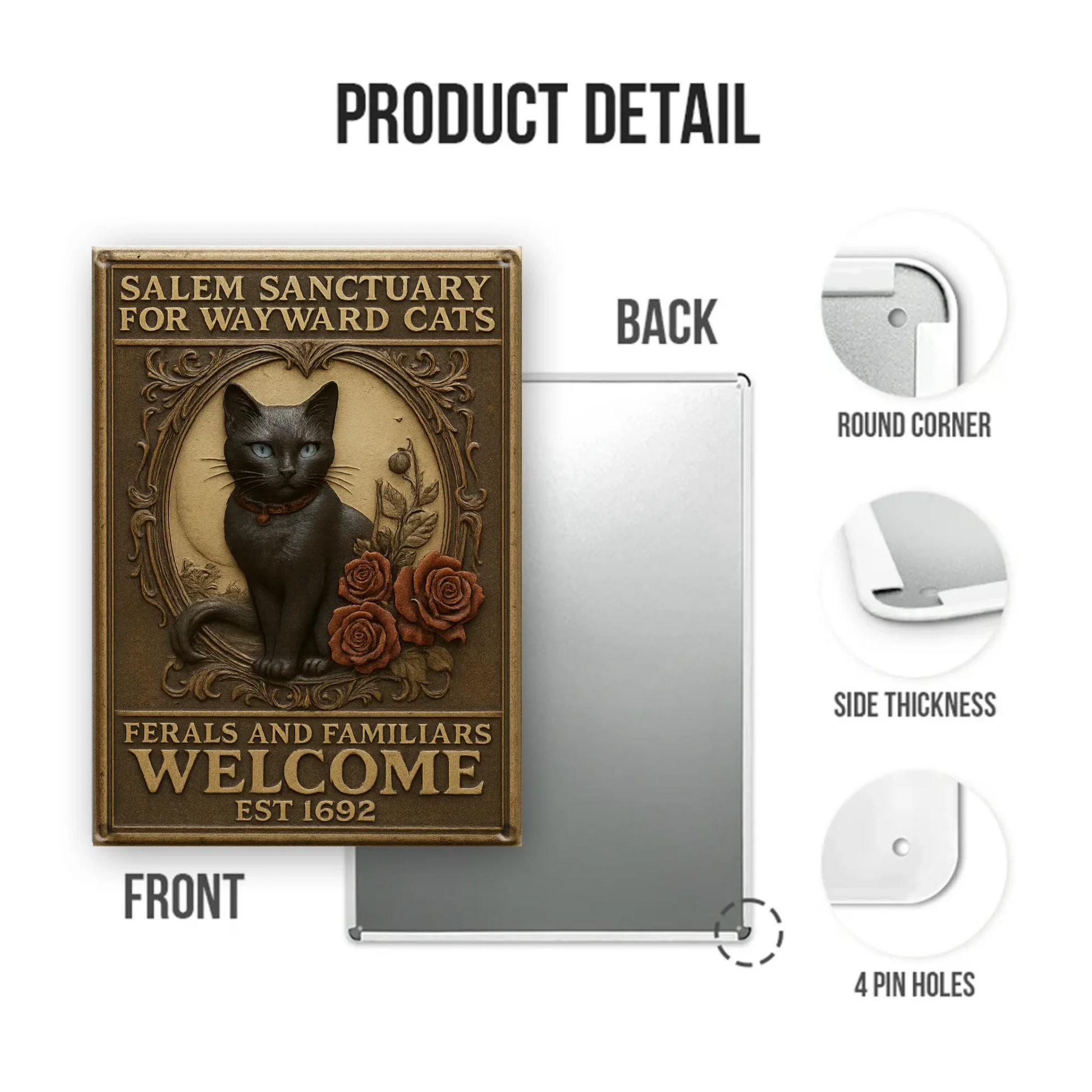 Duconspace Metal Sign Portrait Detail