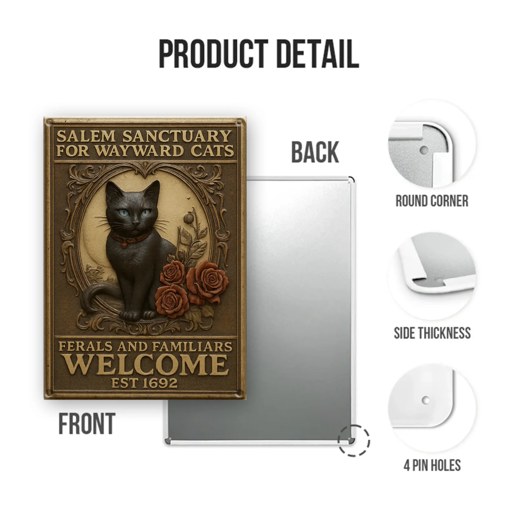 Duconspace Metal Sign Portrait Detail