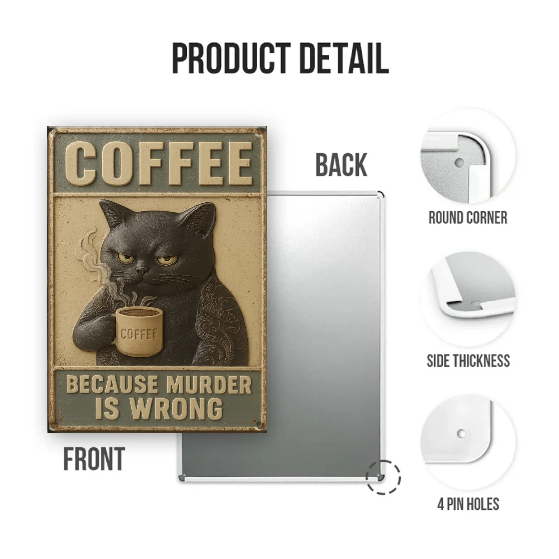 Duconspace Metal Sign Portrait Detail