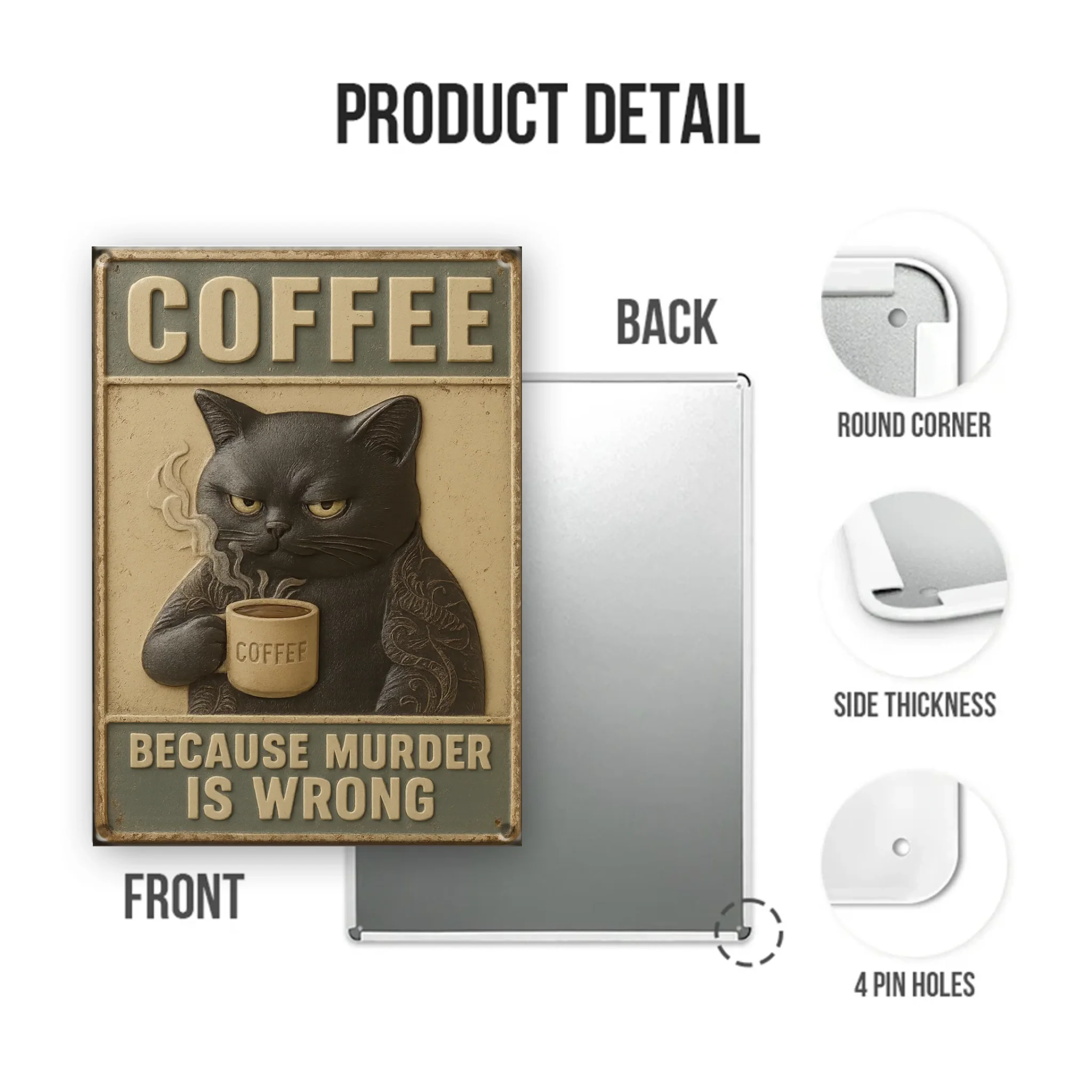 Duconspace Metal Sign Portrait Detail