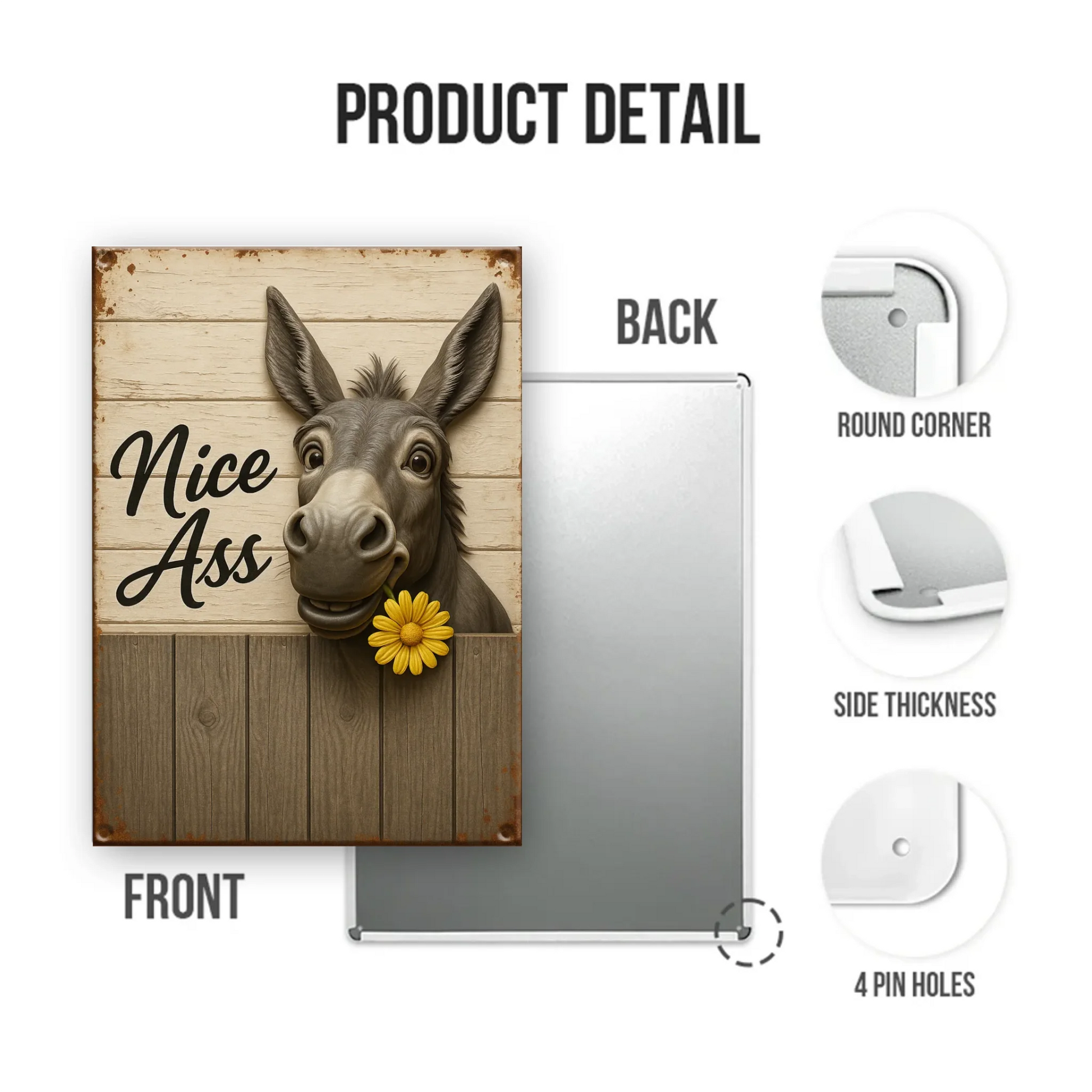 Duconspace Metal Sign Portrait Detail