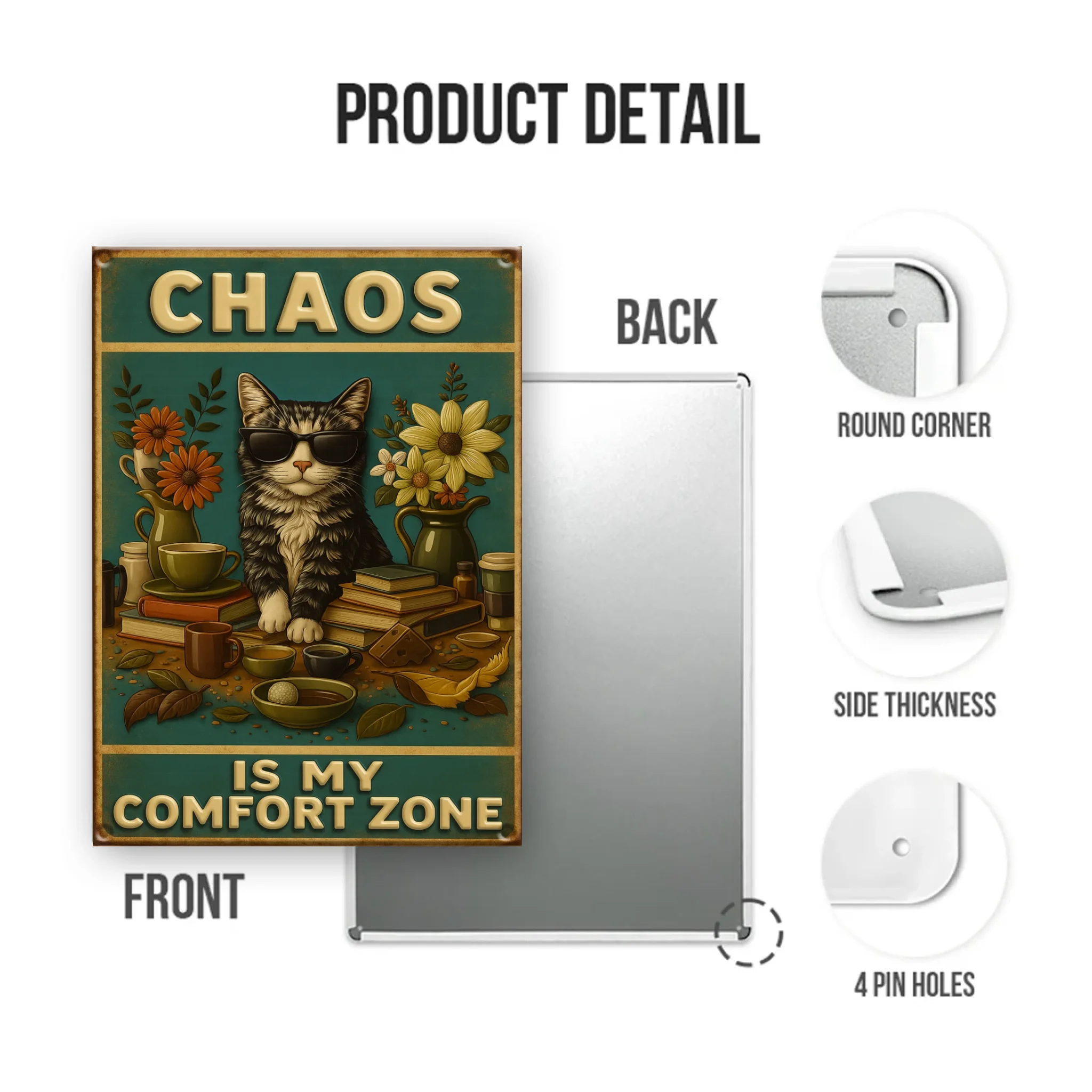 Duconspace Metal Sign Portrait Detail