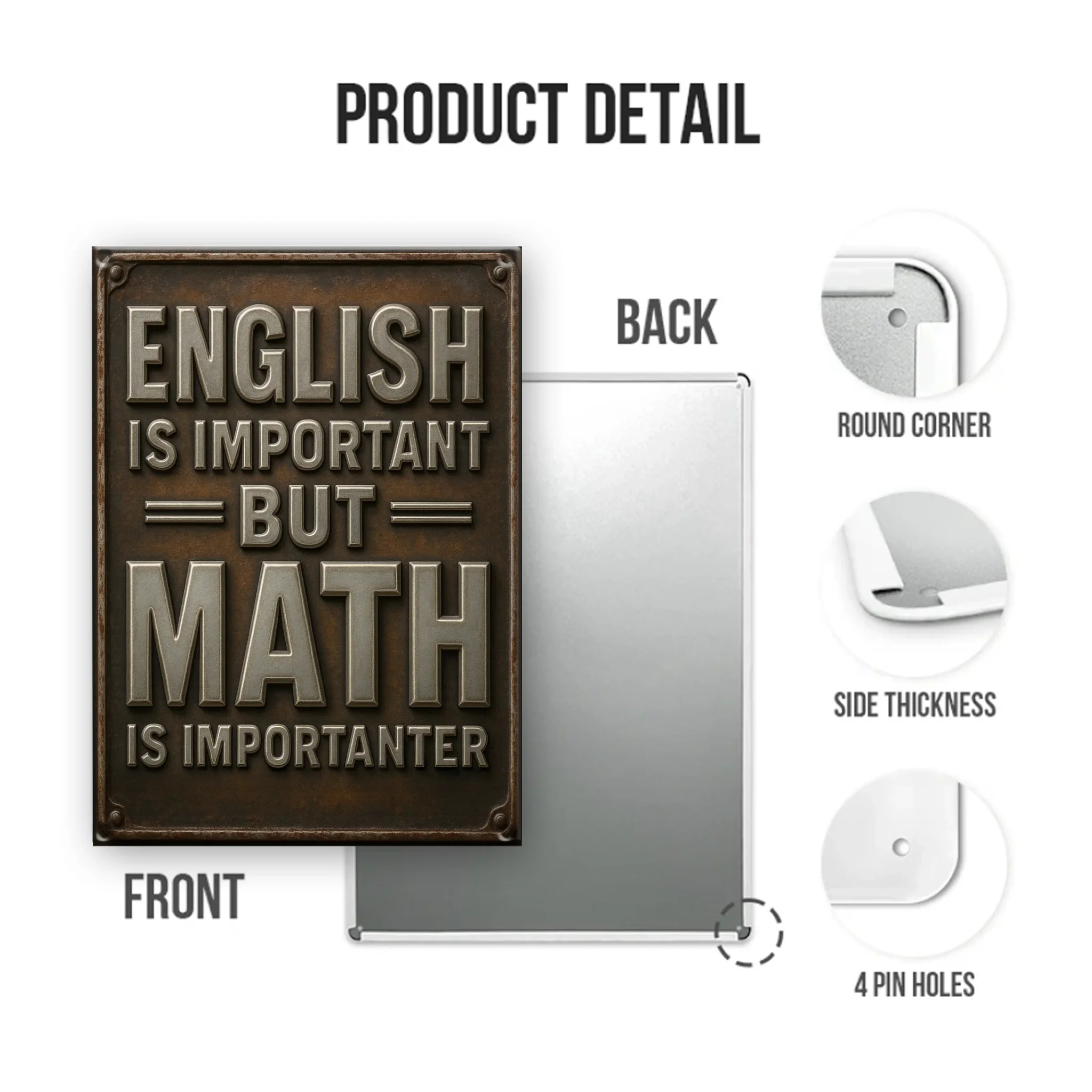 Duconspace Metal Sign Portrait Detail