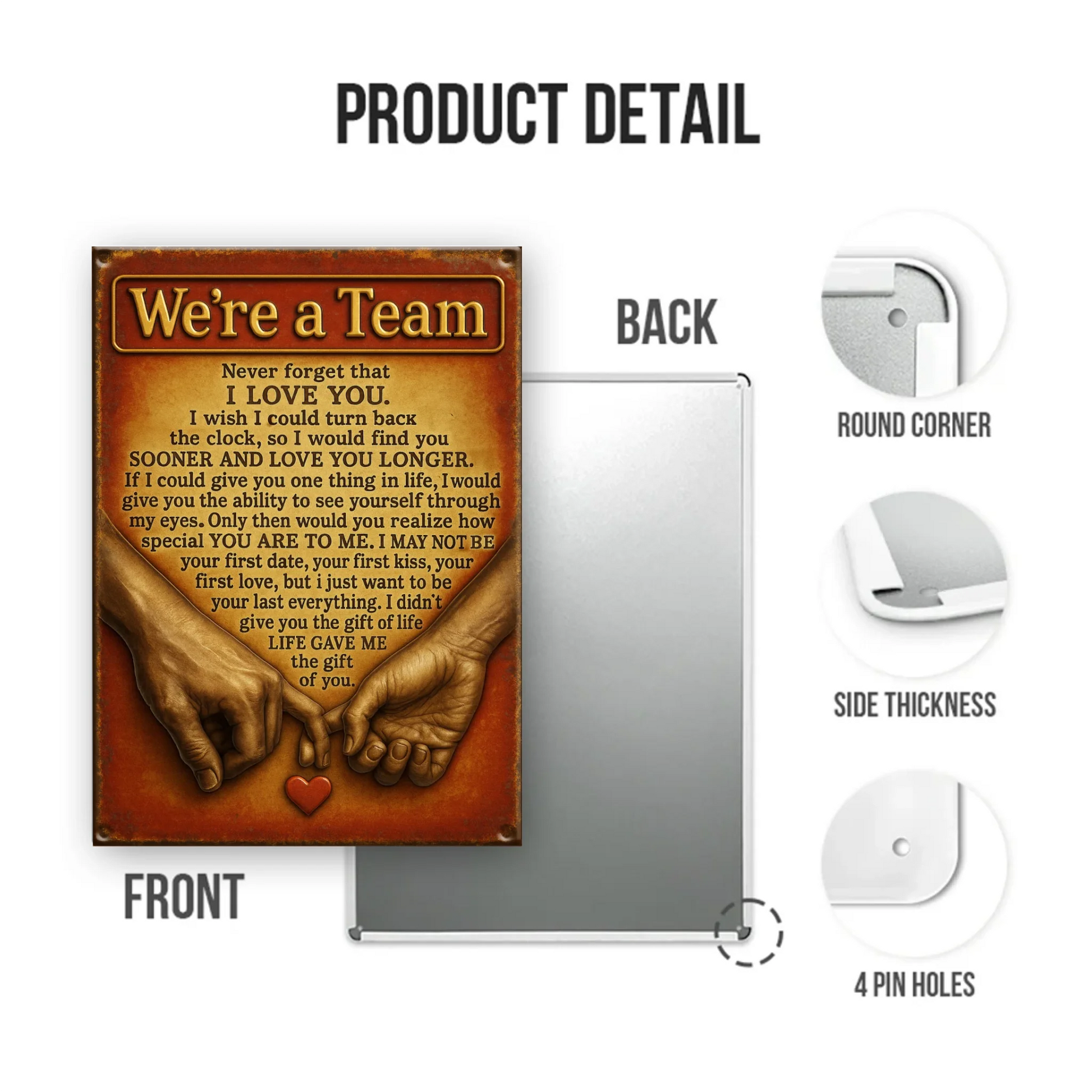 Duconspace Metal Sign Portrait Detail