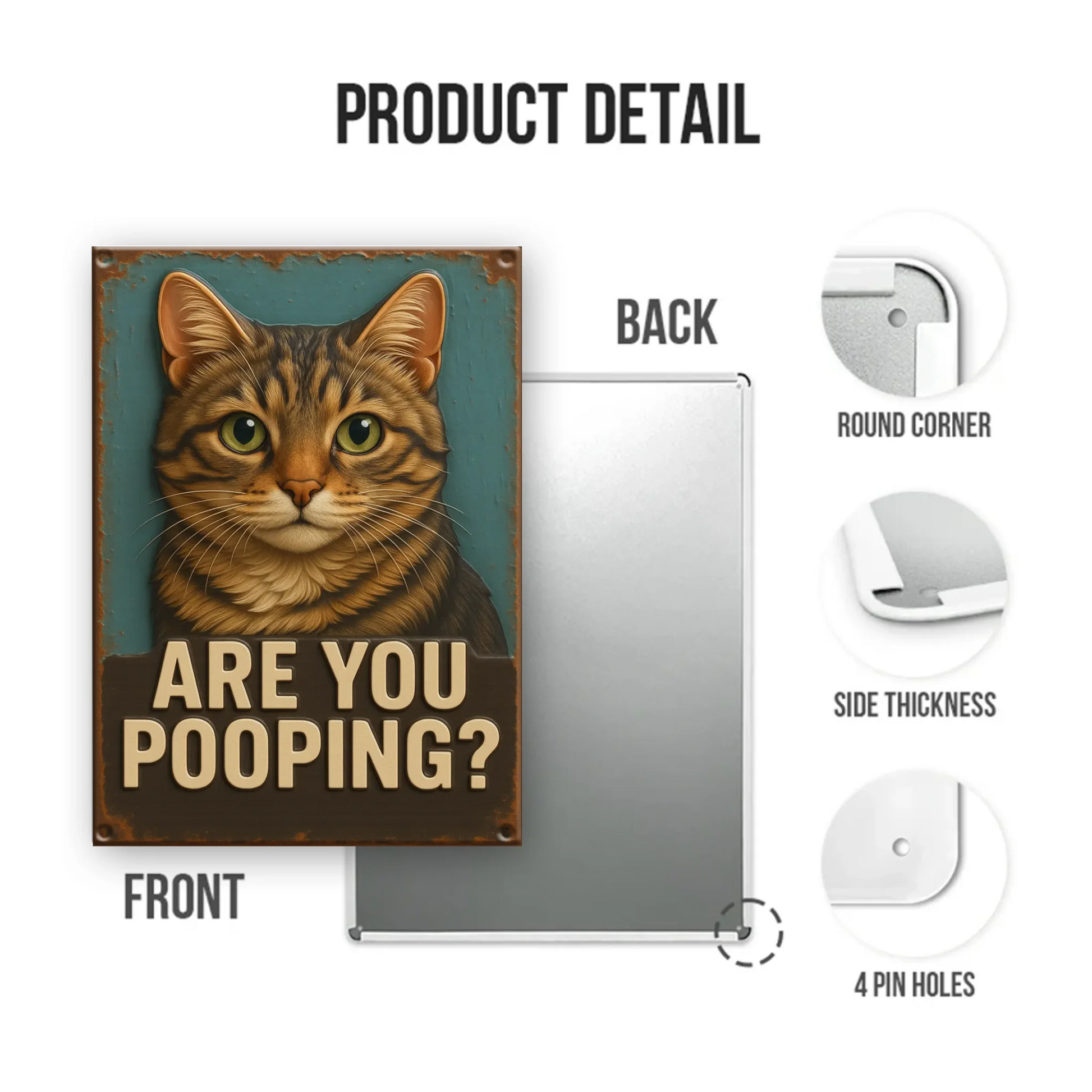 Duconspace Metal Sign Portrait Detail