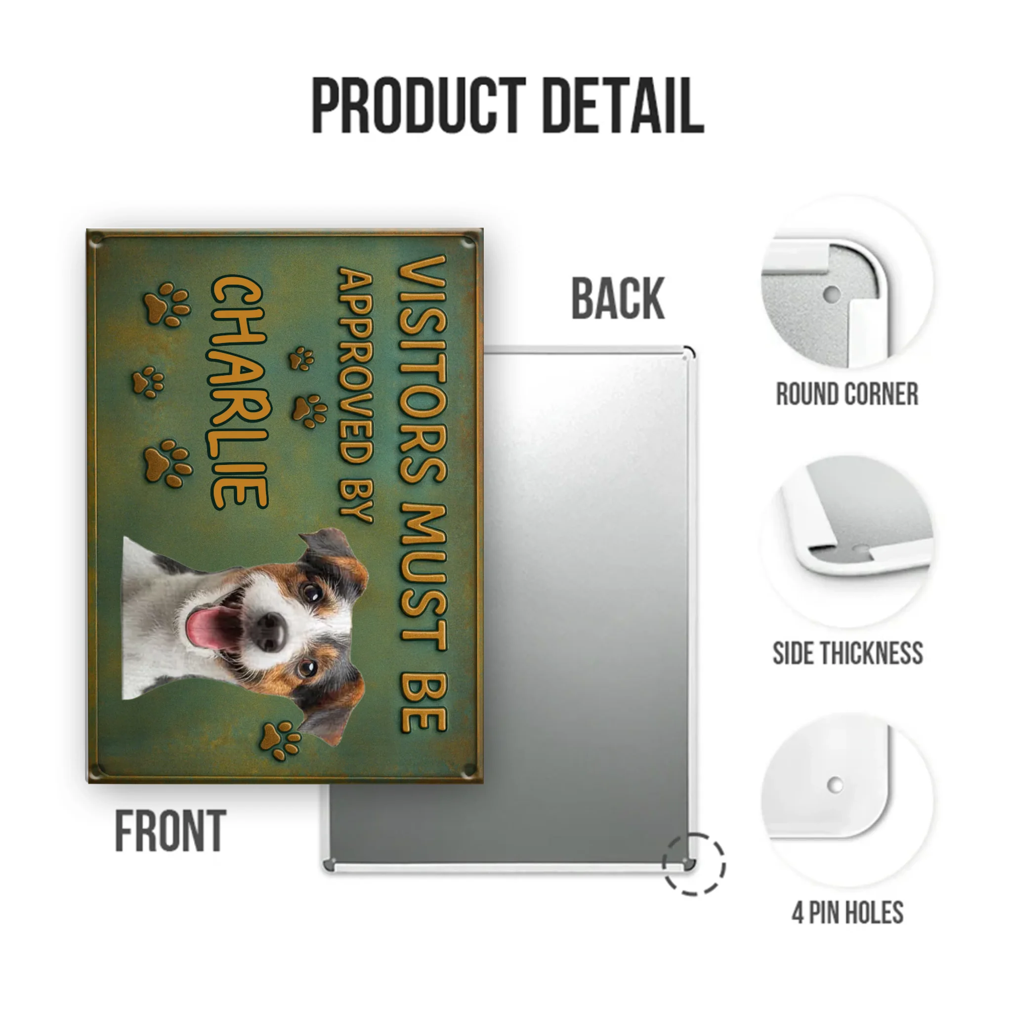 Mockup Metal Sign portrait 2