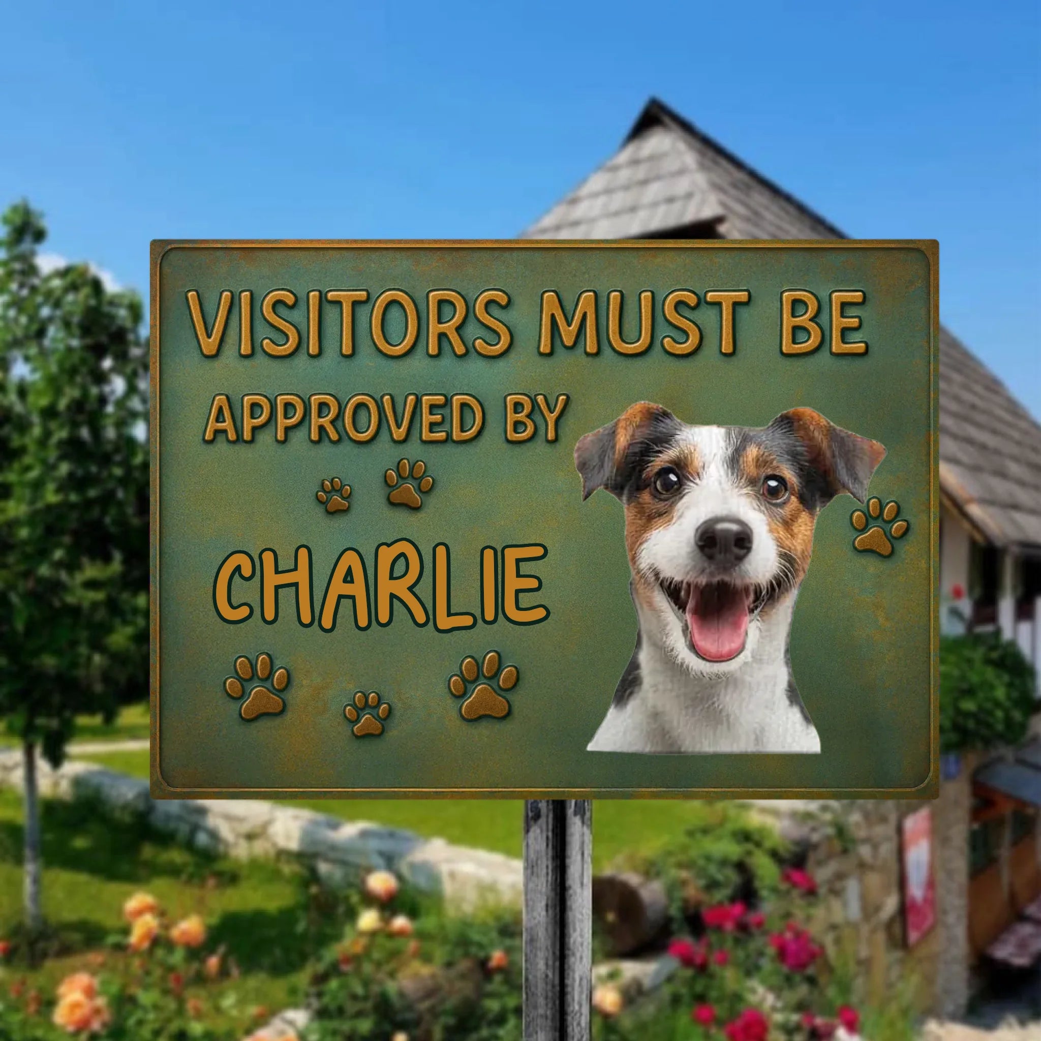 Duconspace Metal Sign Lanscape Outdoor, Metal Sign Hanging front house