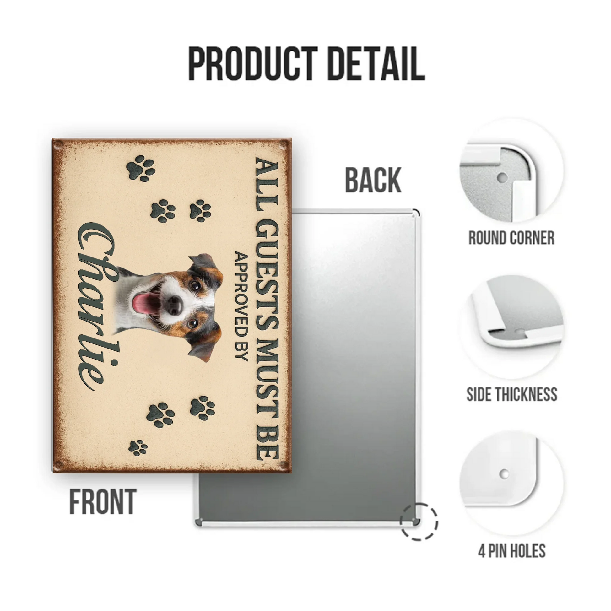 Mockup Metal Sign portrait 2