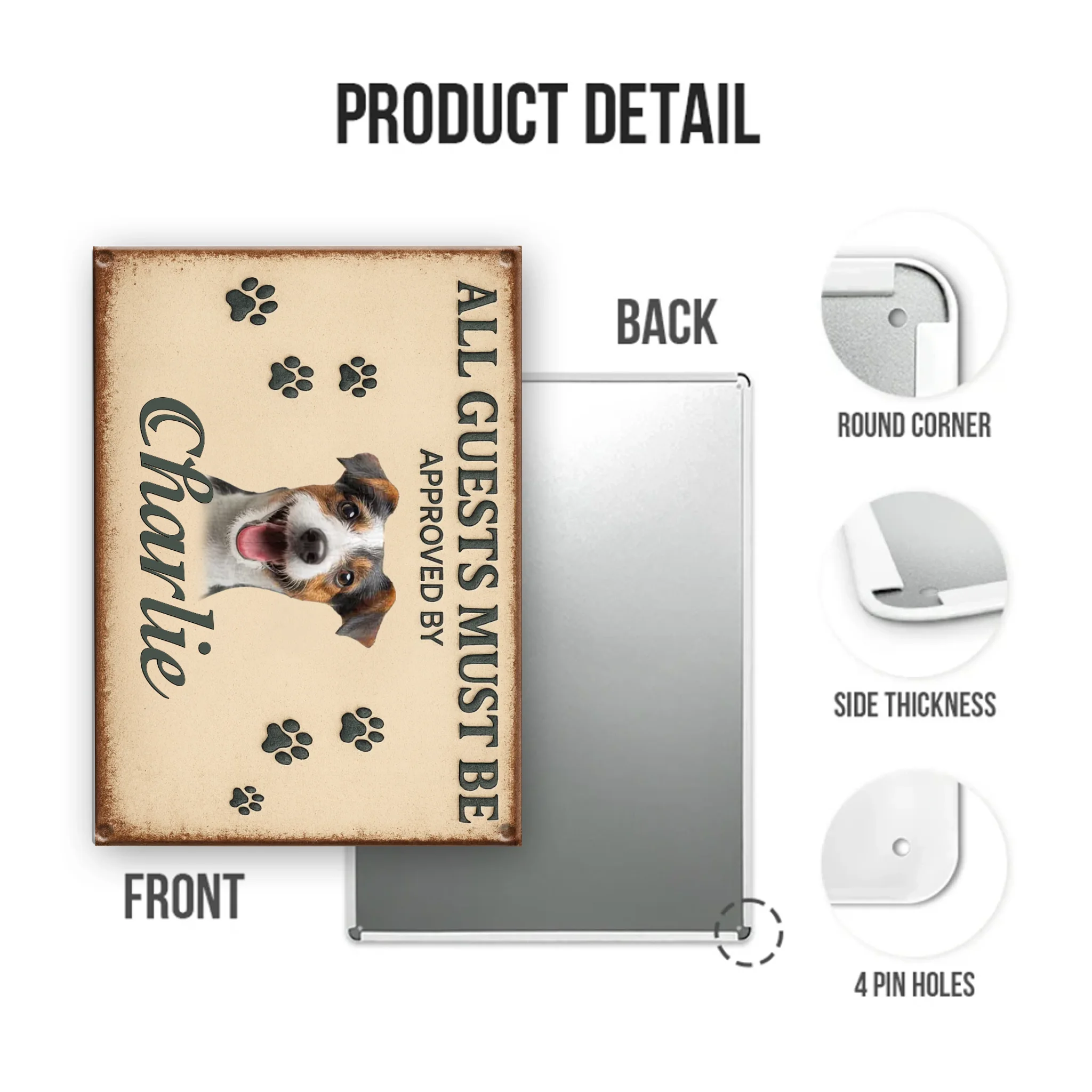 Mockup Metal Sign portrait 2