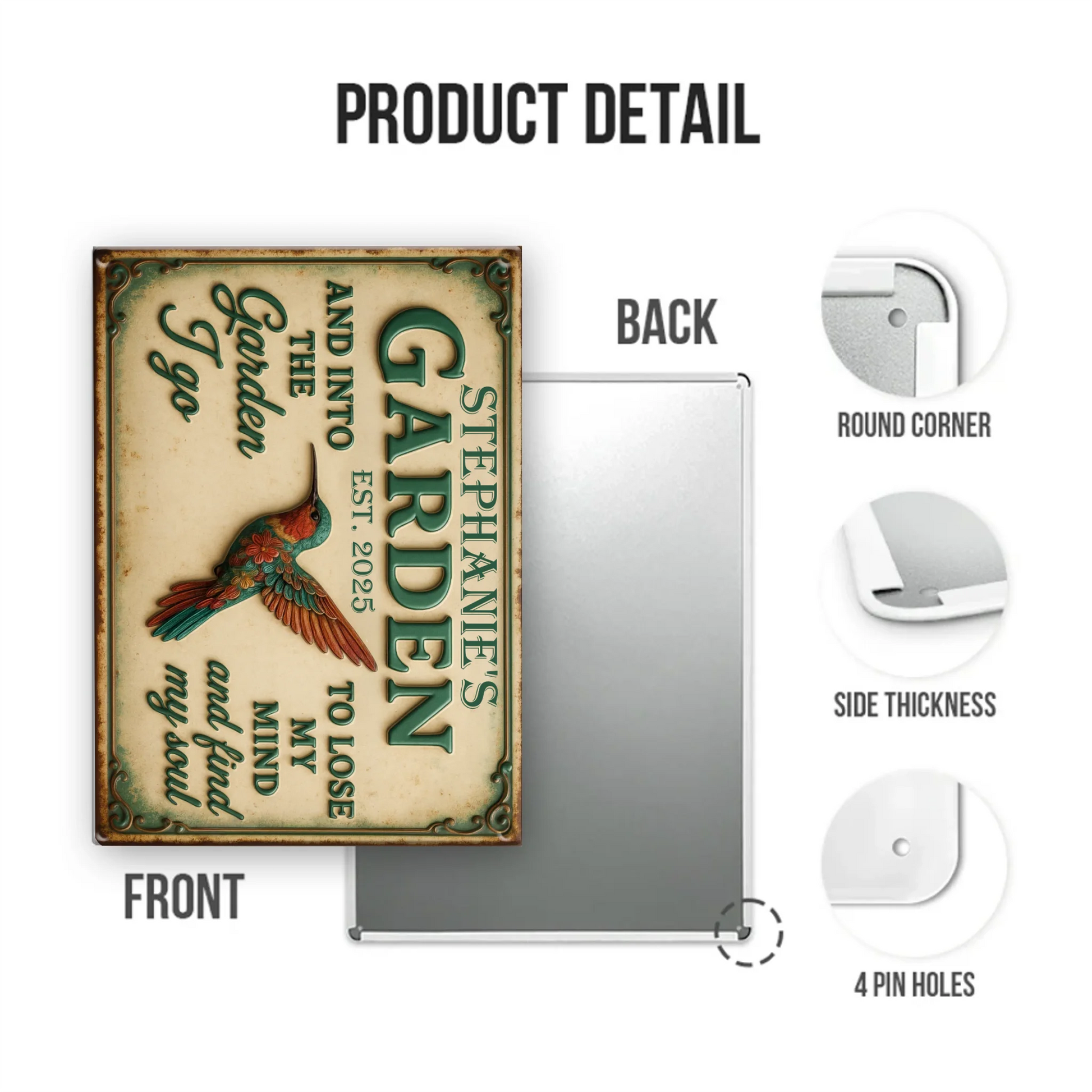 Mockup Metal Sign portrait 2