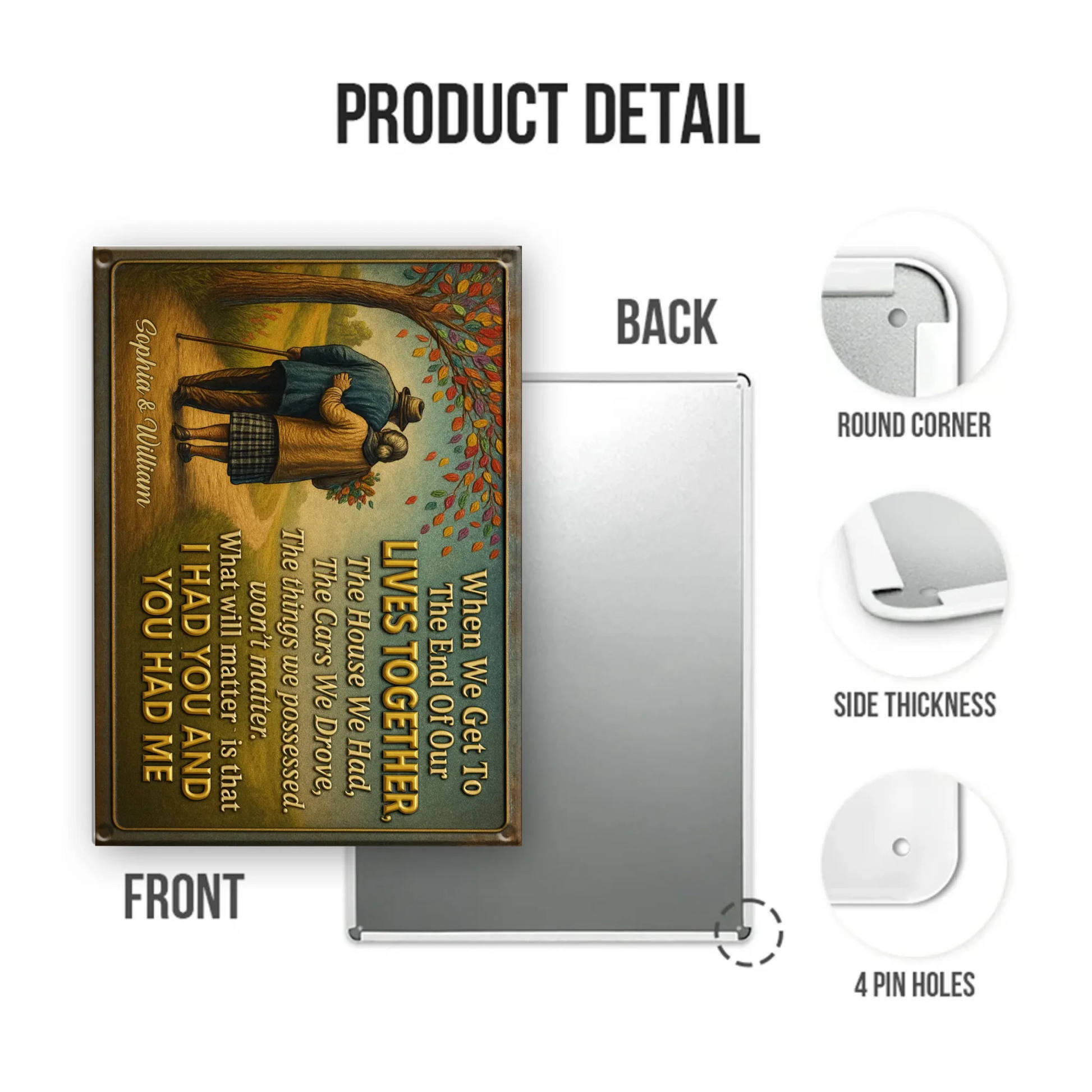 Mockup Metal Sign portrait 2