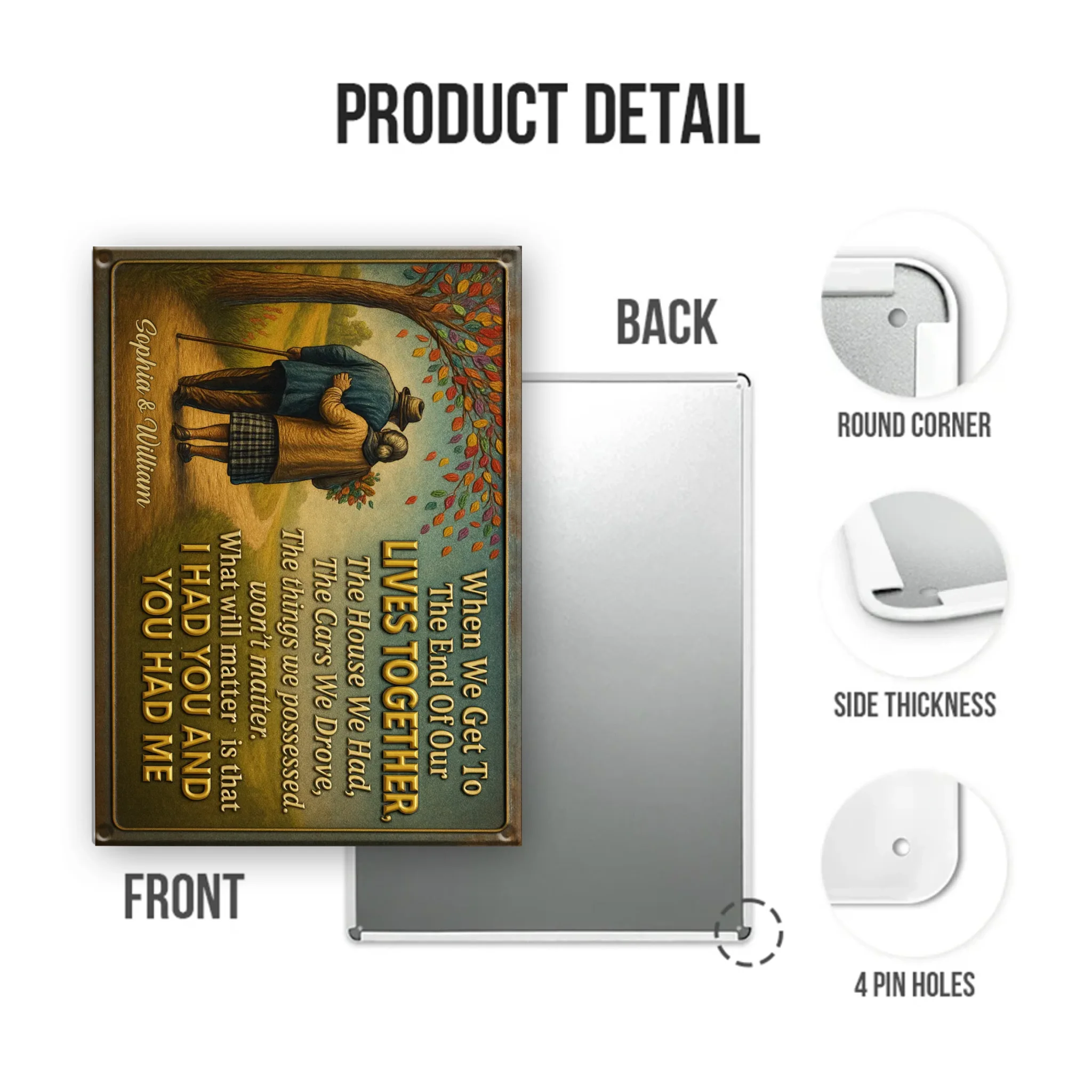 Mockup Metal Sign portrait 2