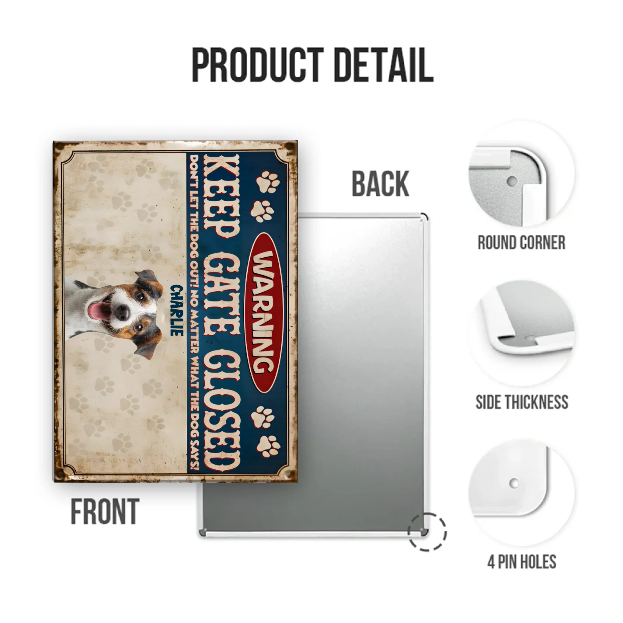 Mockup Metal Sign portrait 2