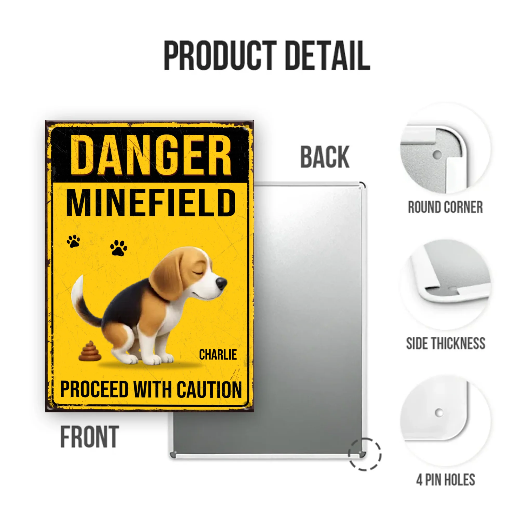 Mockup Metal Sign portrait