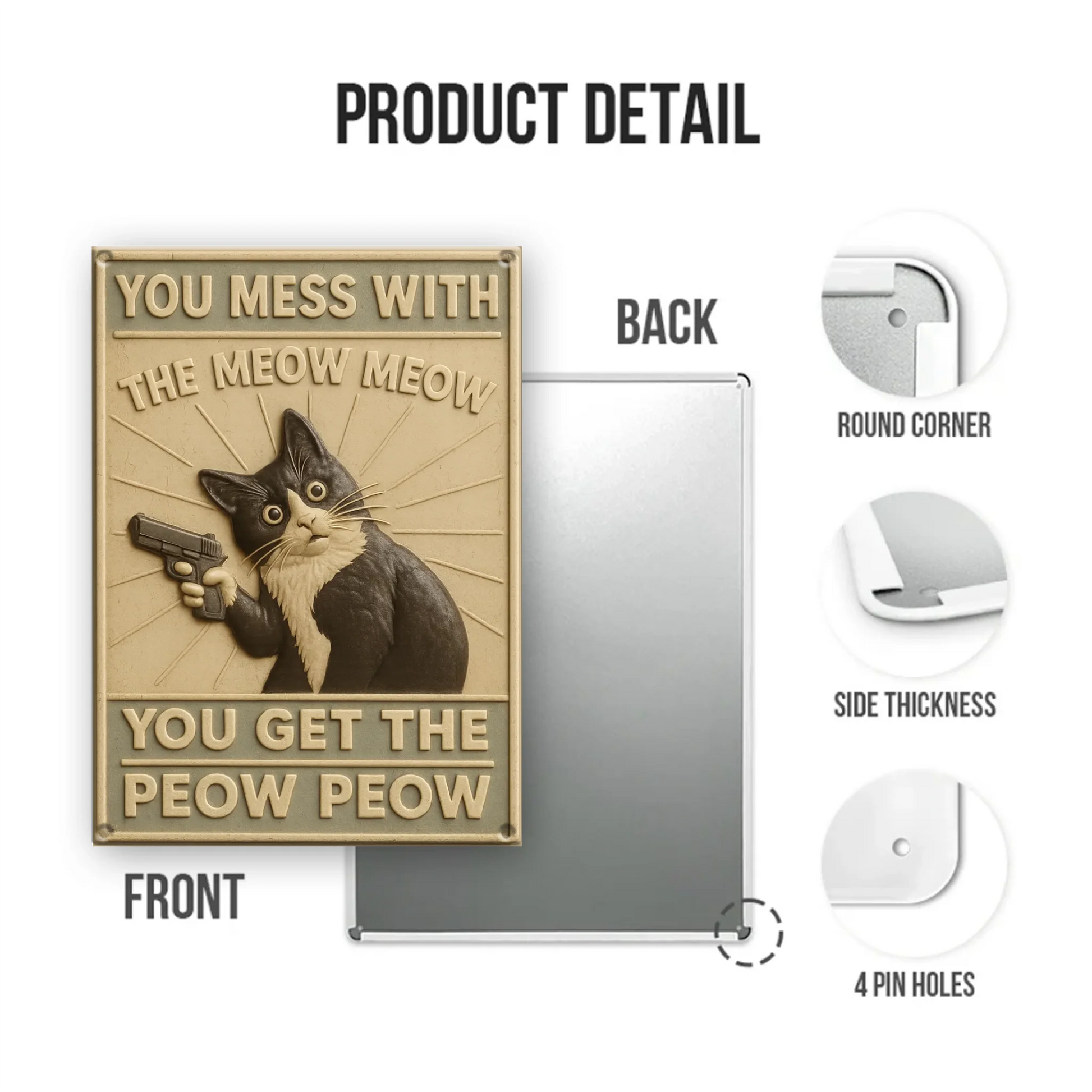 Duconspace Metal Sign Portrait Detail