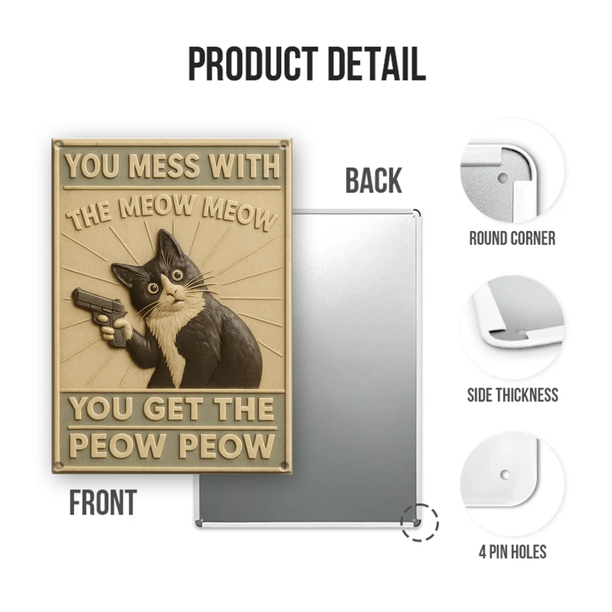 Duconspace Metal Sign Portrait Detail