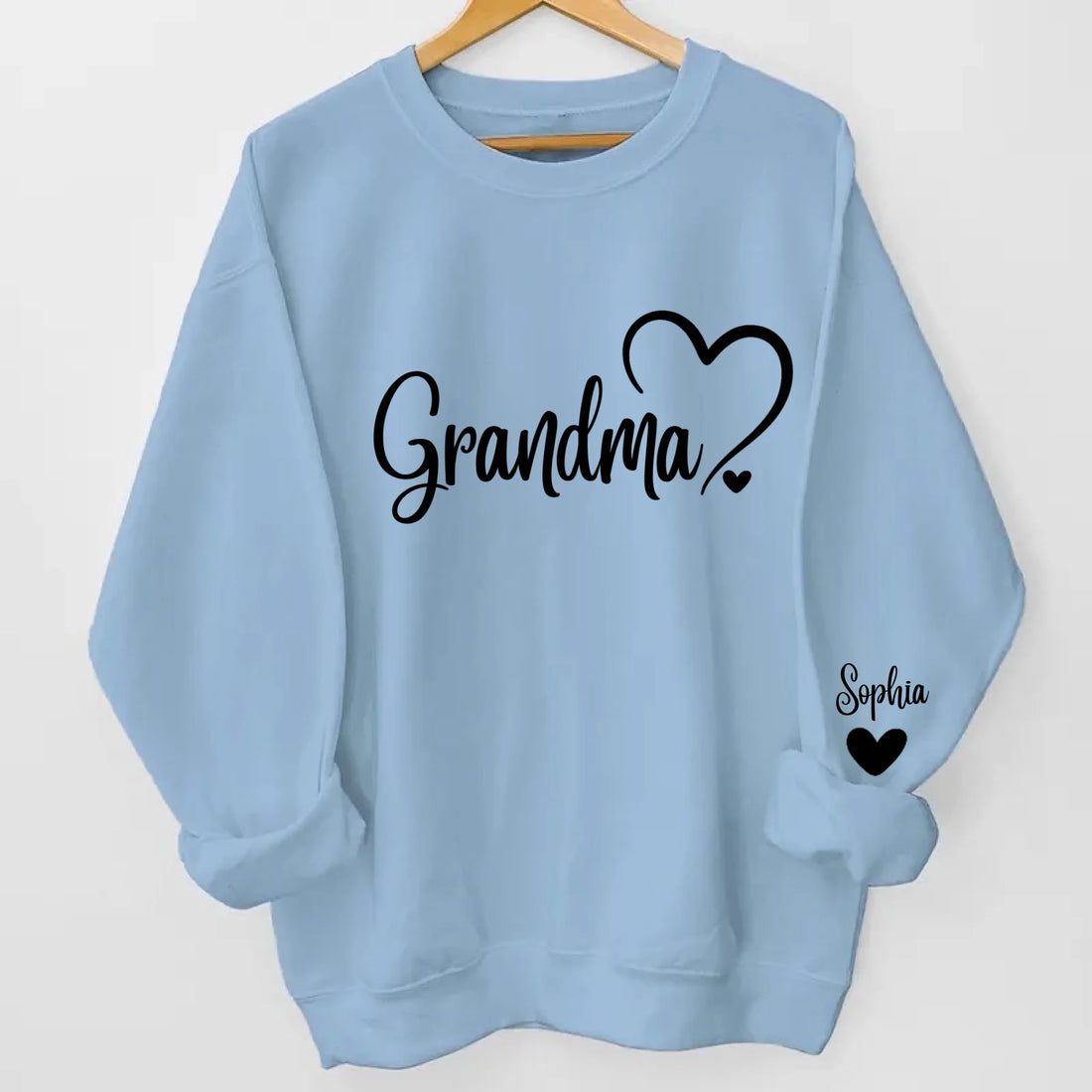 1. Grandma Sweatshirt with Heart – Cute Gift for Grandma