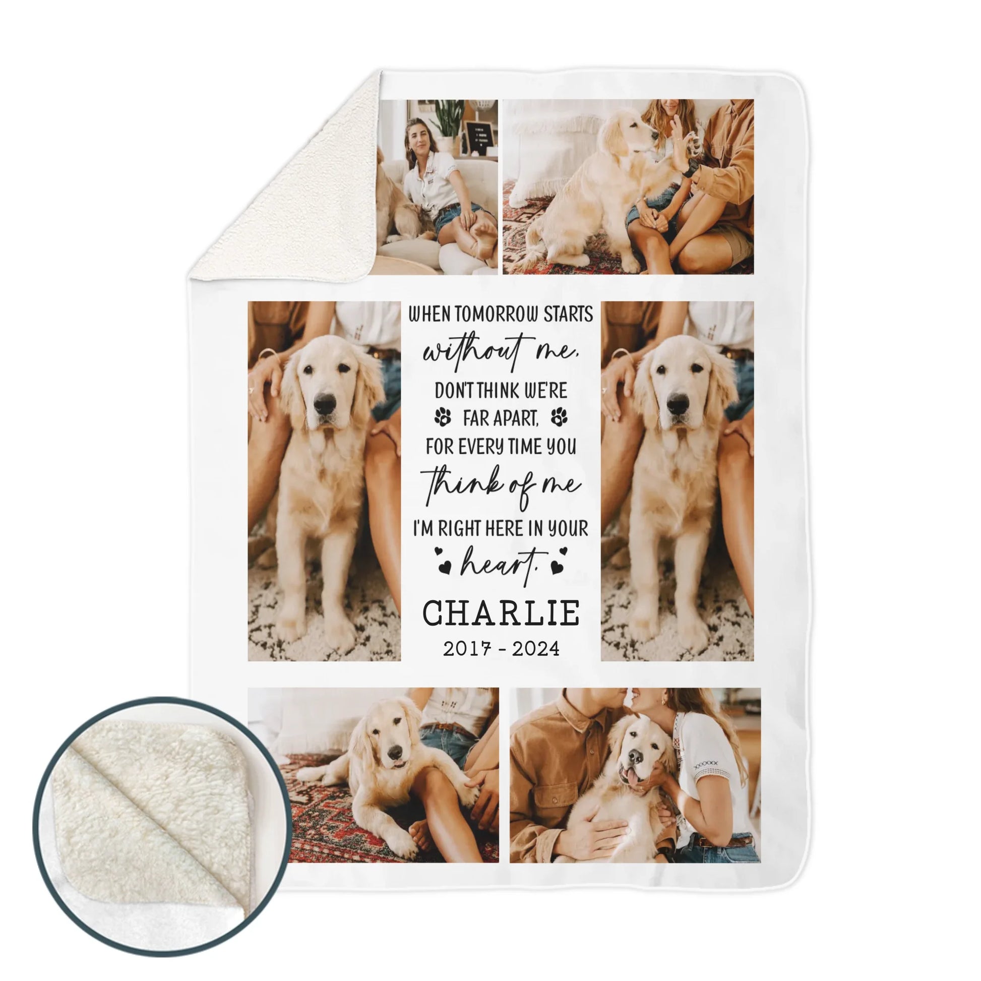 Duconspace Premium Sherpa Blanket on White Background