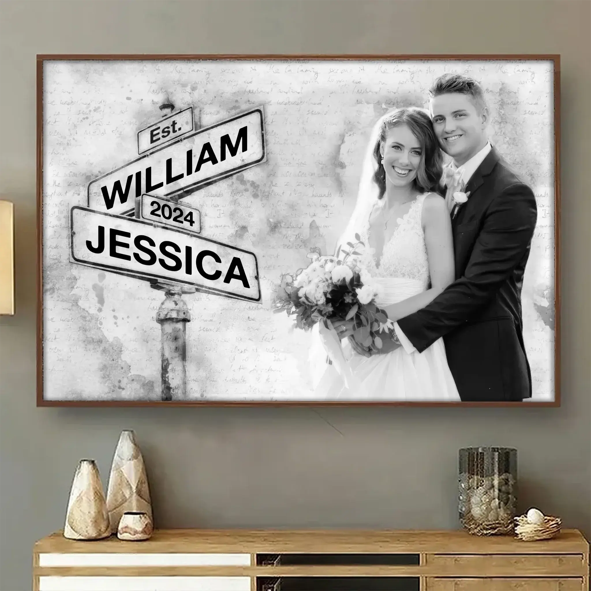 Custom Photo I Need You Because I Love You - Couple Custom Horizontal Poster - Duconspace