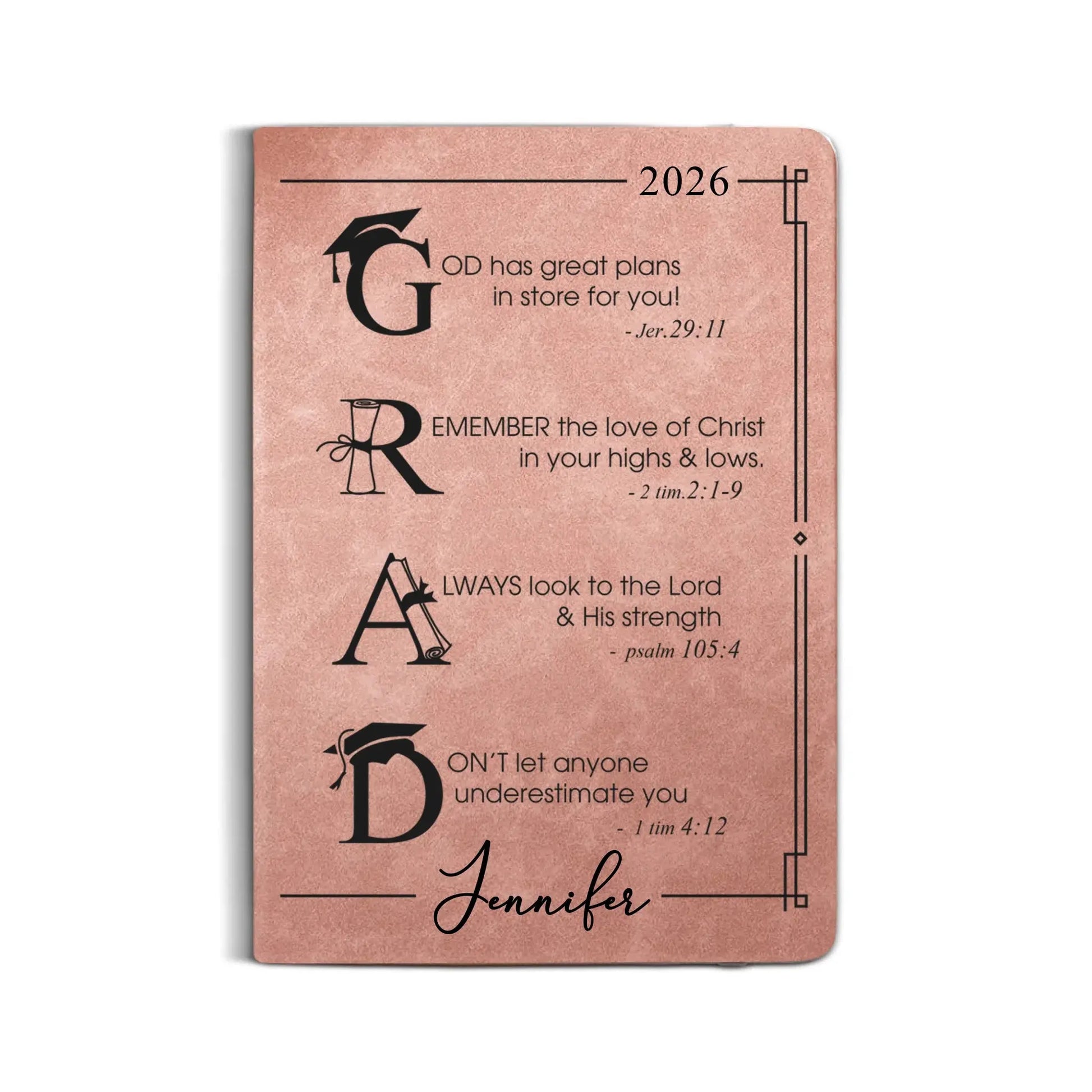 Leather Notebook Print - Leather Journal - Pink Colors