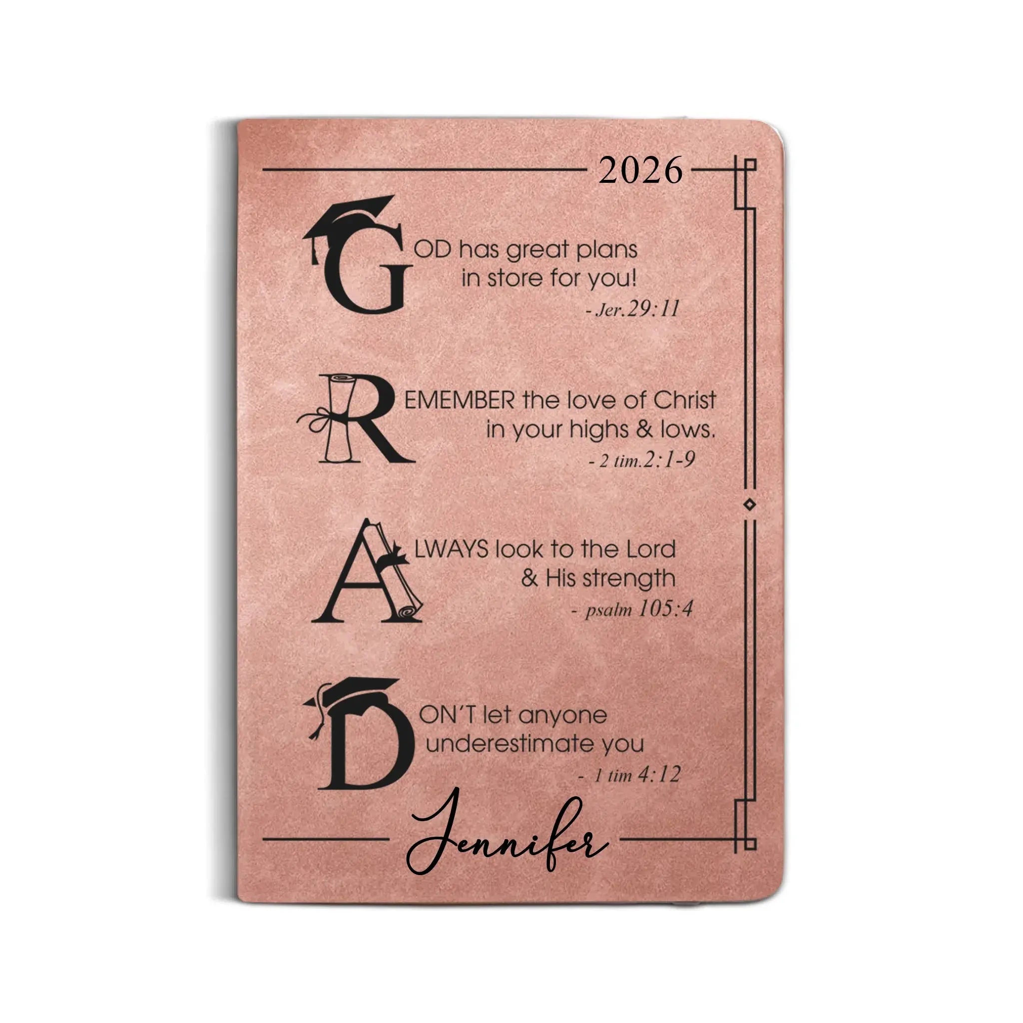 Leather Notebook Print - Leather Journal - Pink Colors