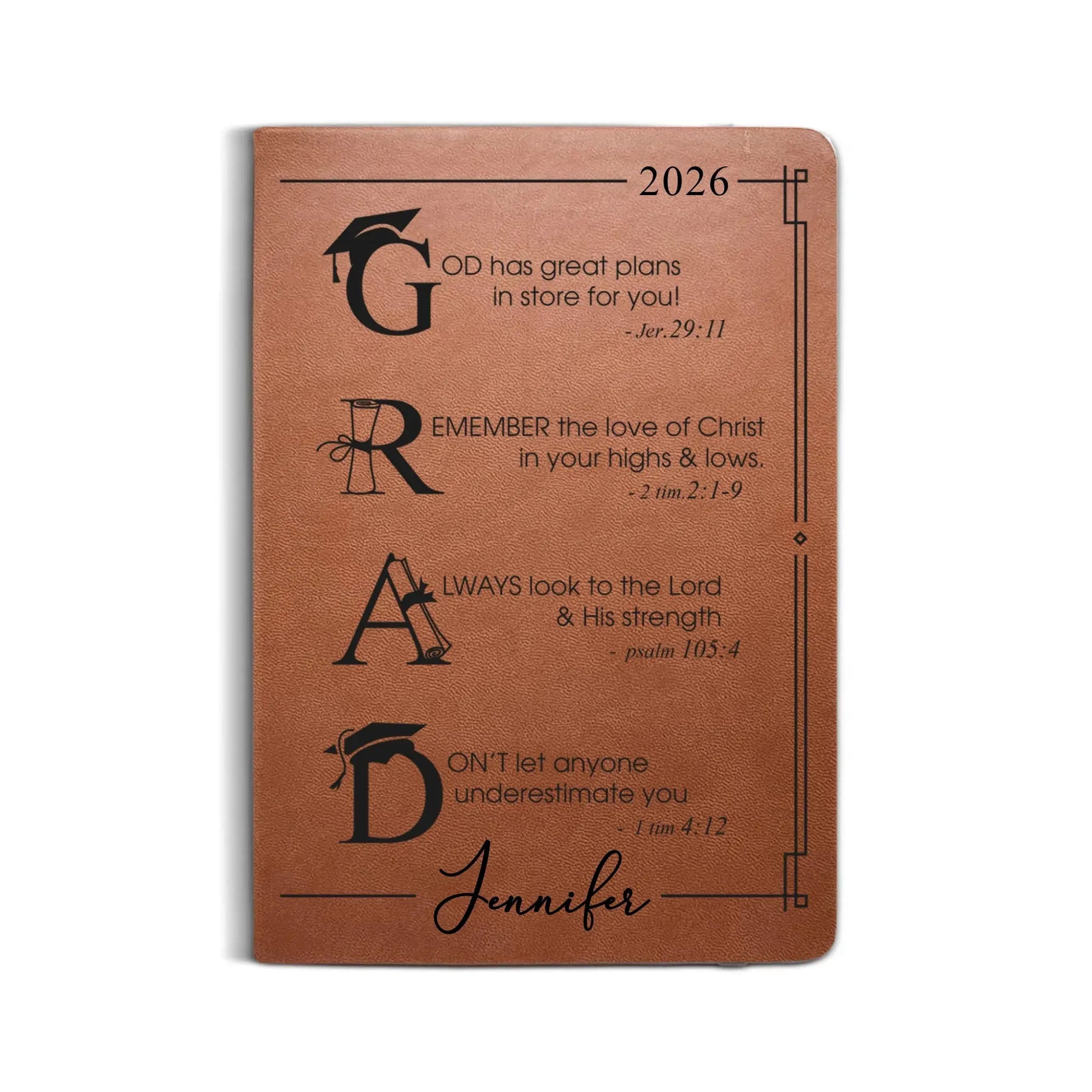 Leather Notebook Print - Leather Journal - Brown Colors