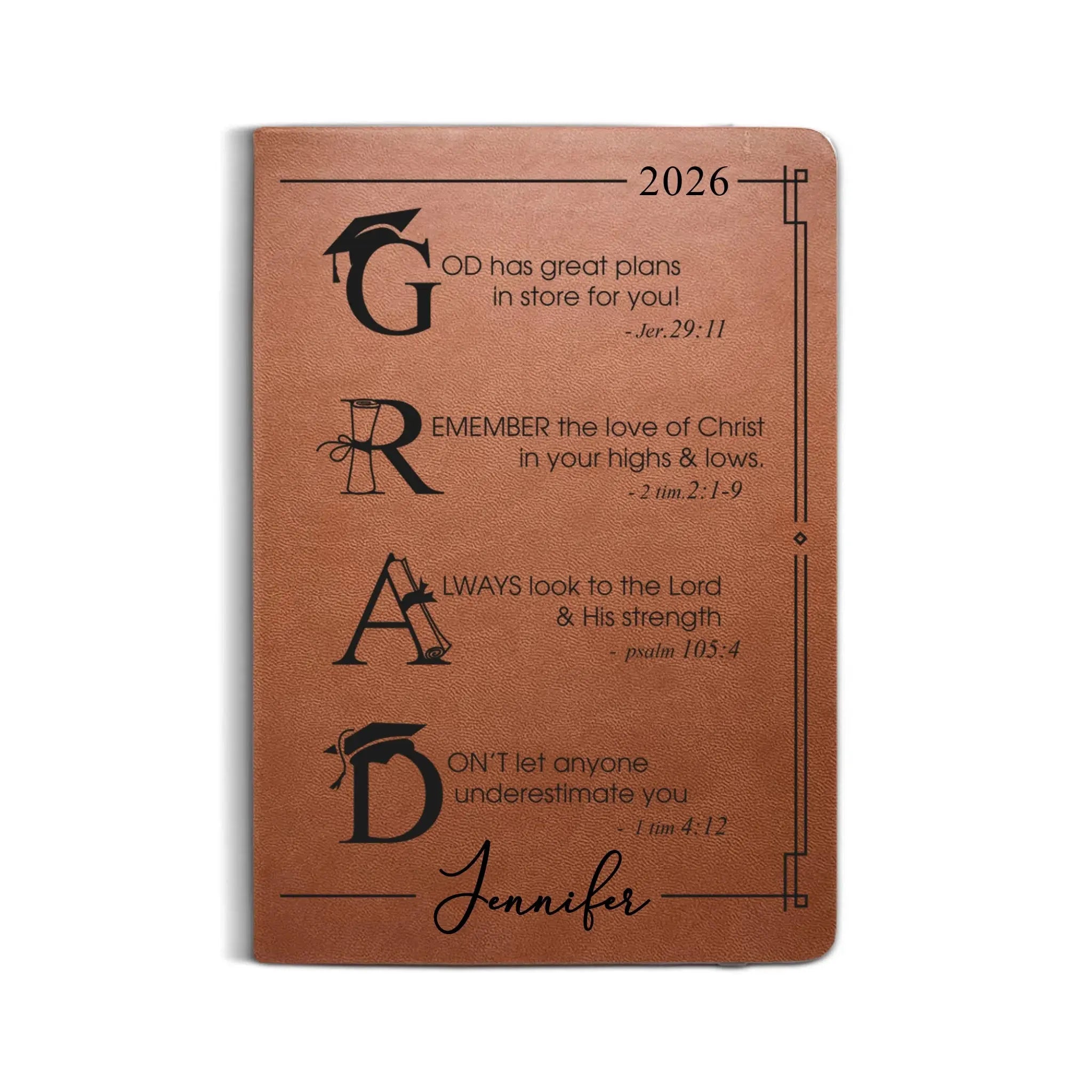 Leather Notebook Print - Leather Journal - Brown Colors