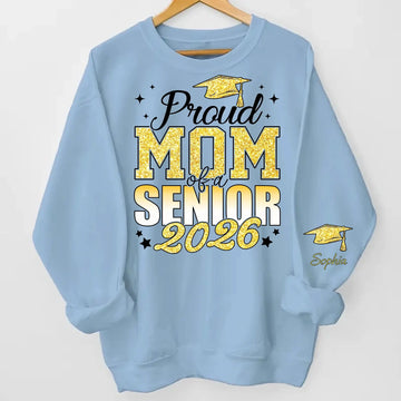 Custom Proud Dad or Mom Senior 2026- Personalized Graduation Sweater Gift - Duconspace