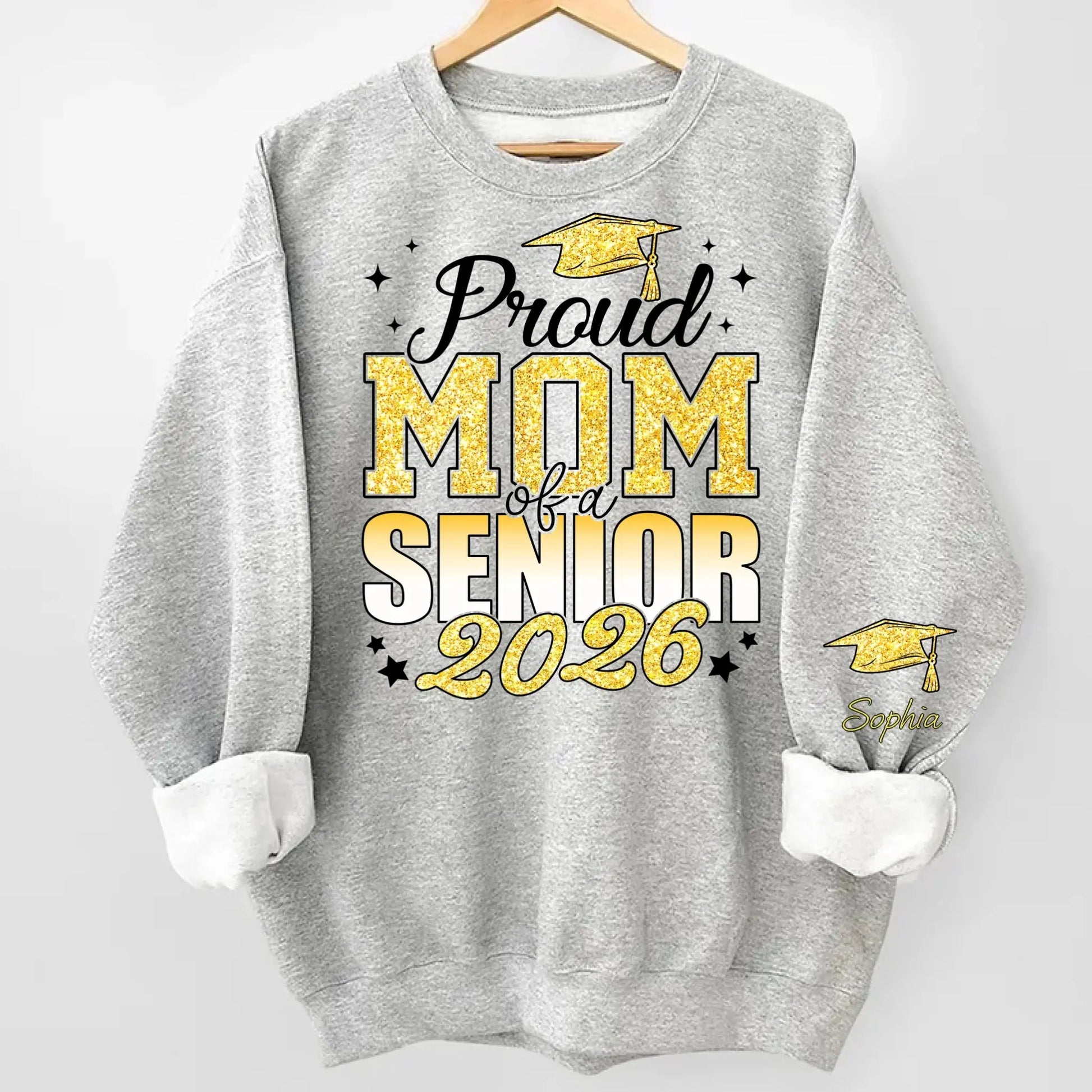 Custom Proud Dad or Mom Senior 2026- Personalized Graduation Sweater Gift - Duconspace