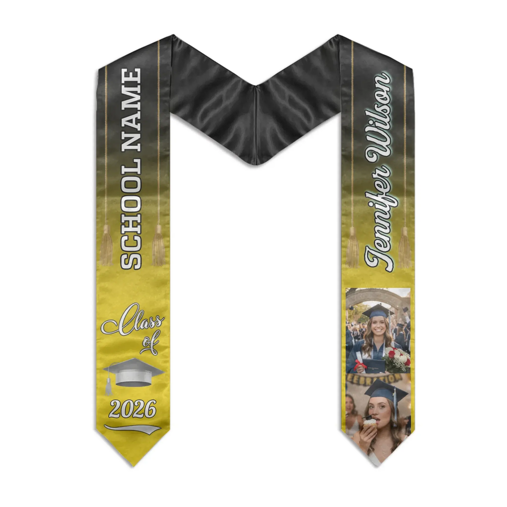Class Of 2026, Personalized Custom Graduation Stole - Duconspace