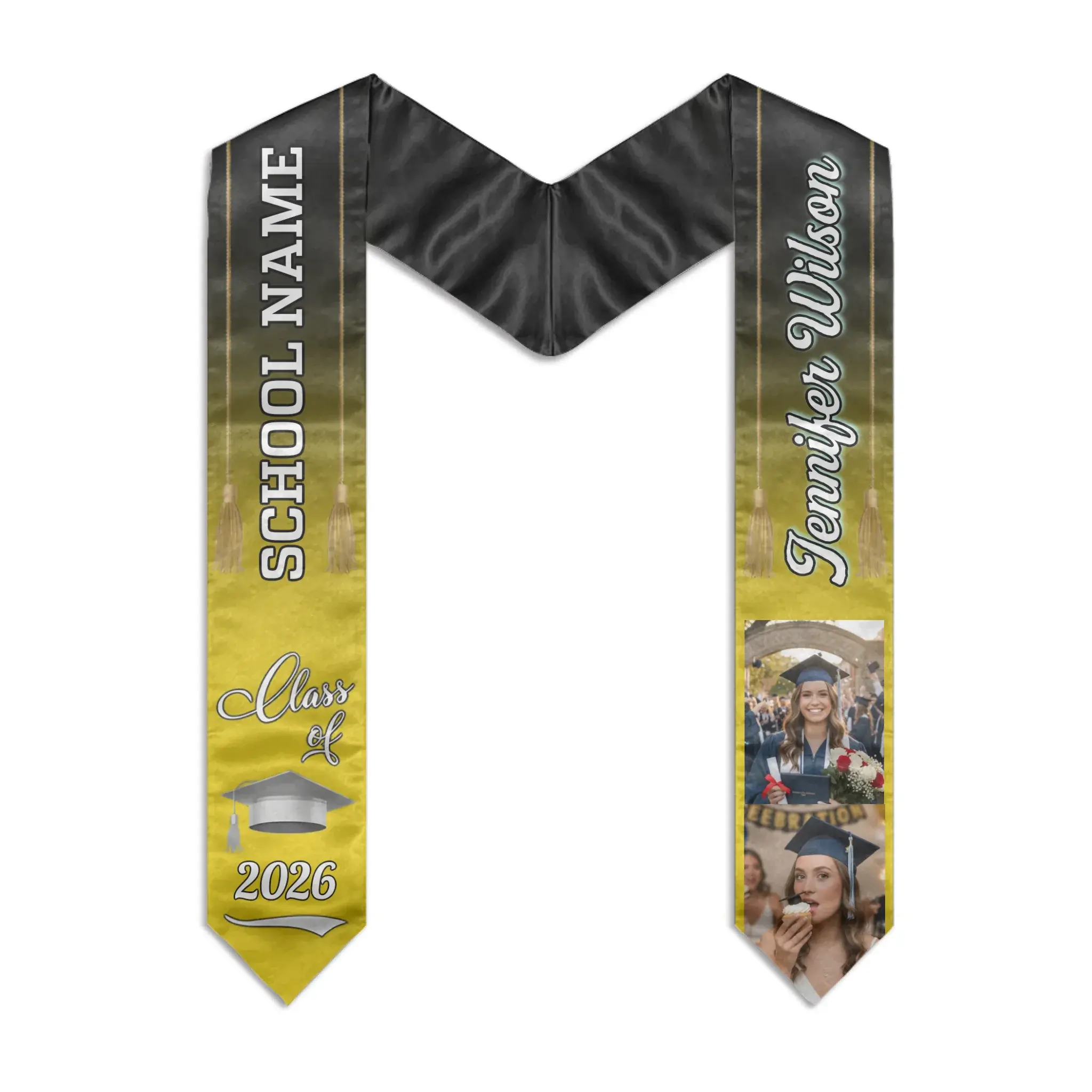 Class Of 2026, Personalized Custom Graduation Stole - Duconspace