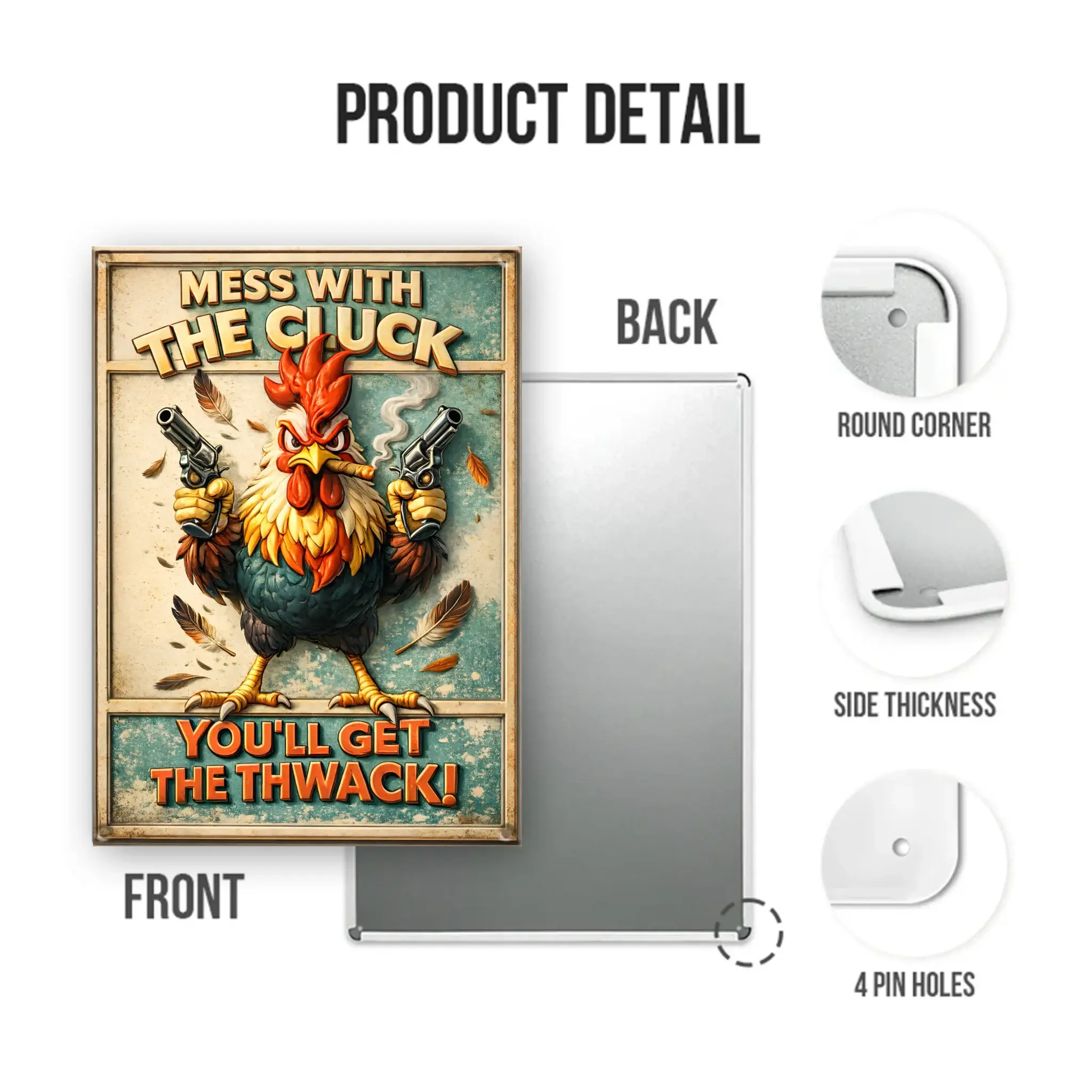 Duconspace Metal Sign Portrait Detail