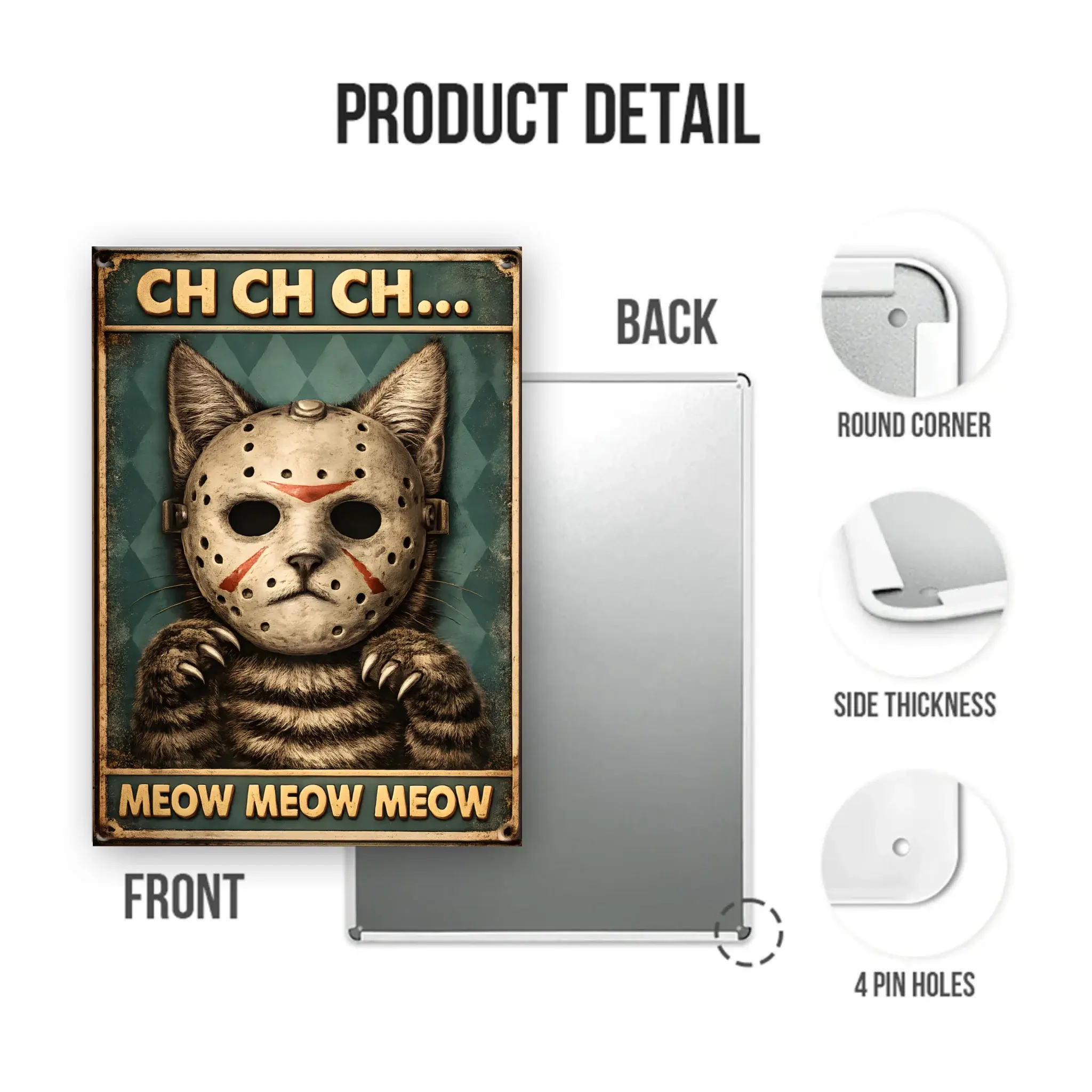 Duconspace Metal Sign Portrait Detail