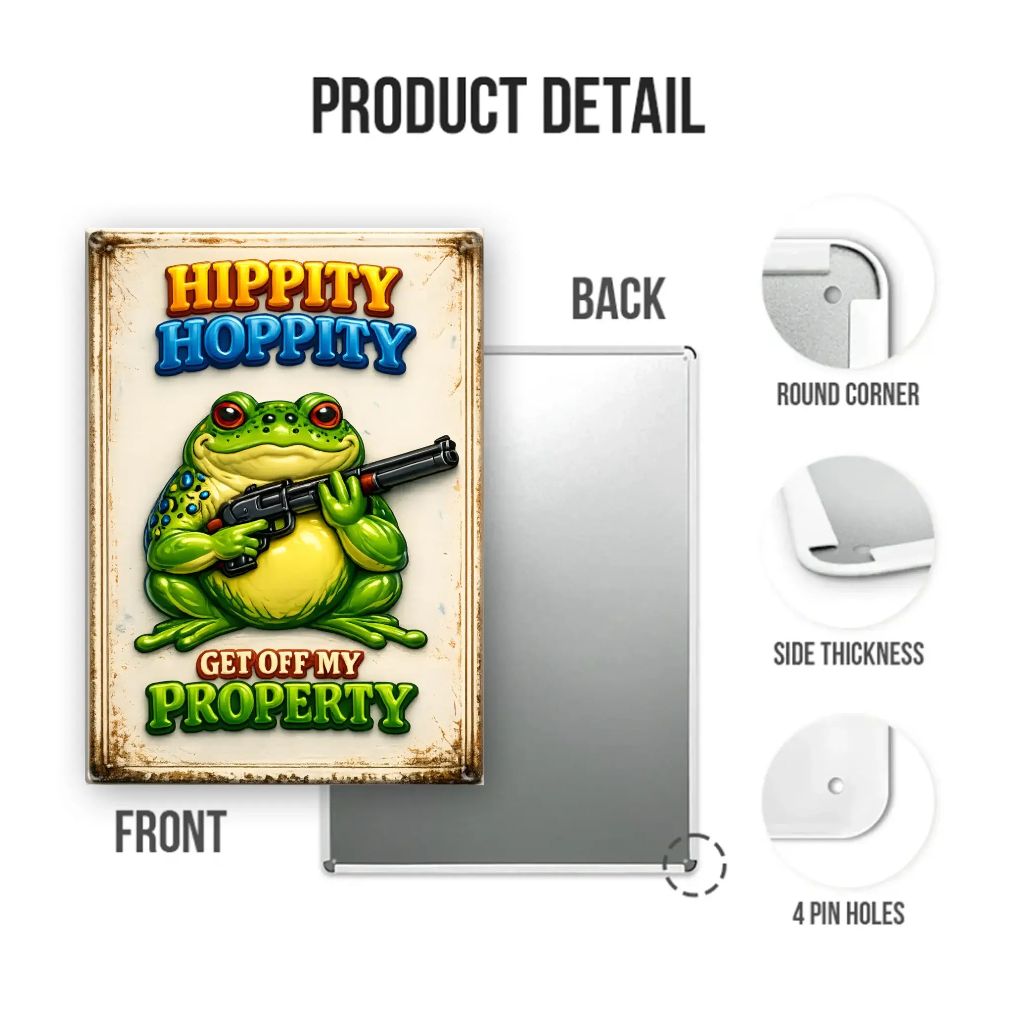 Duconspace Metal Sign Portrait Detail