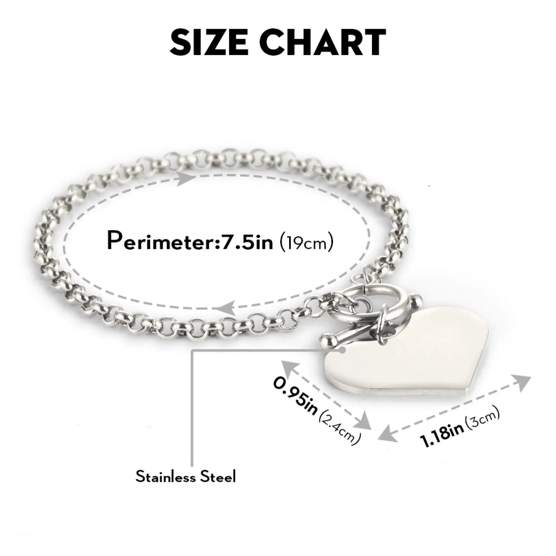 Custom Pet Photo Heart Bracelet, Sympathy Gift for Loss of Dog or Cat Duconspace