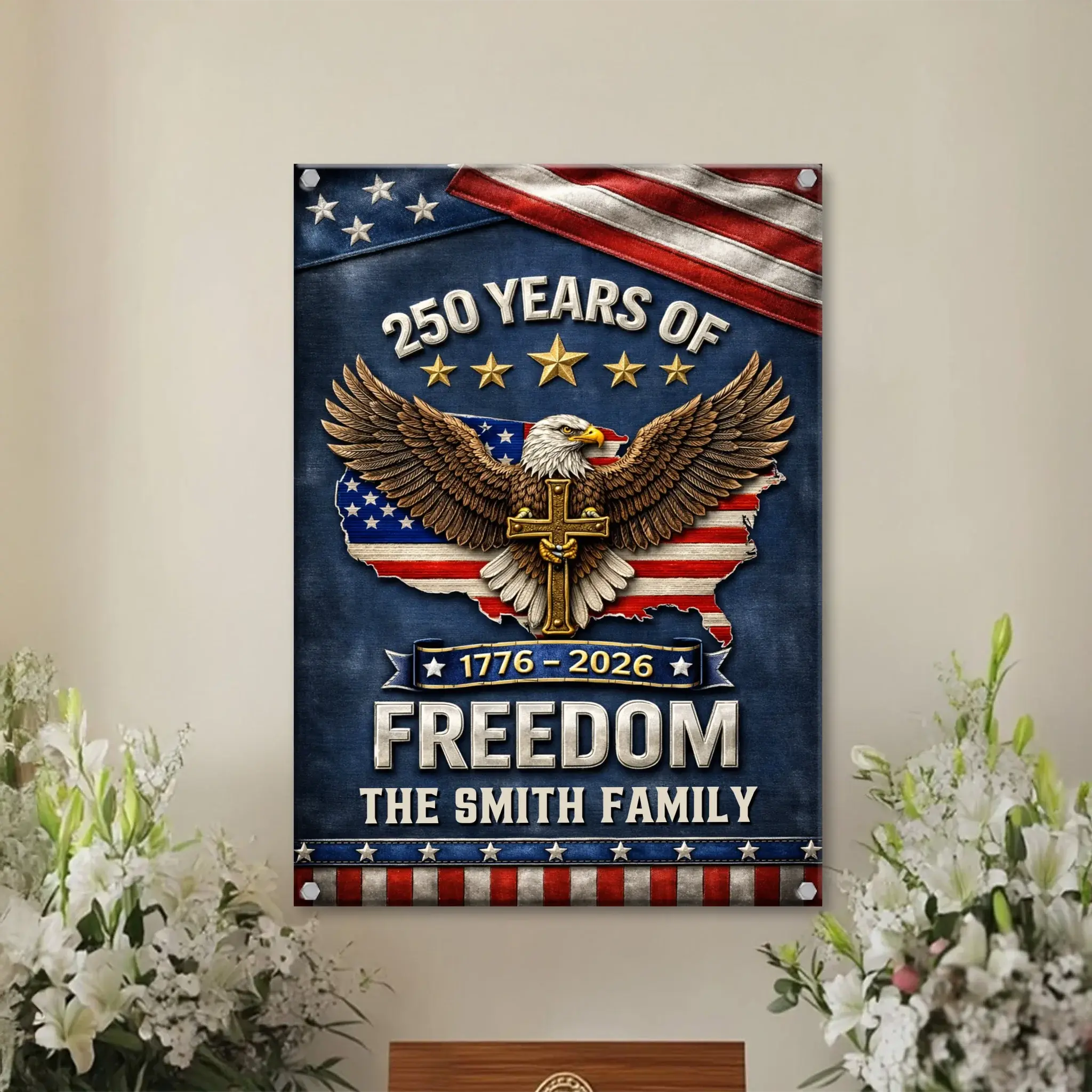 Duconspace Metal Sign Portrait Indoor, Metal Sign Hanging on Living Room Wall