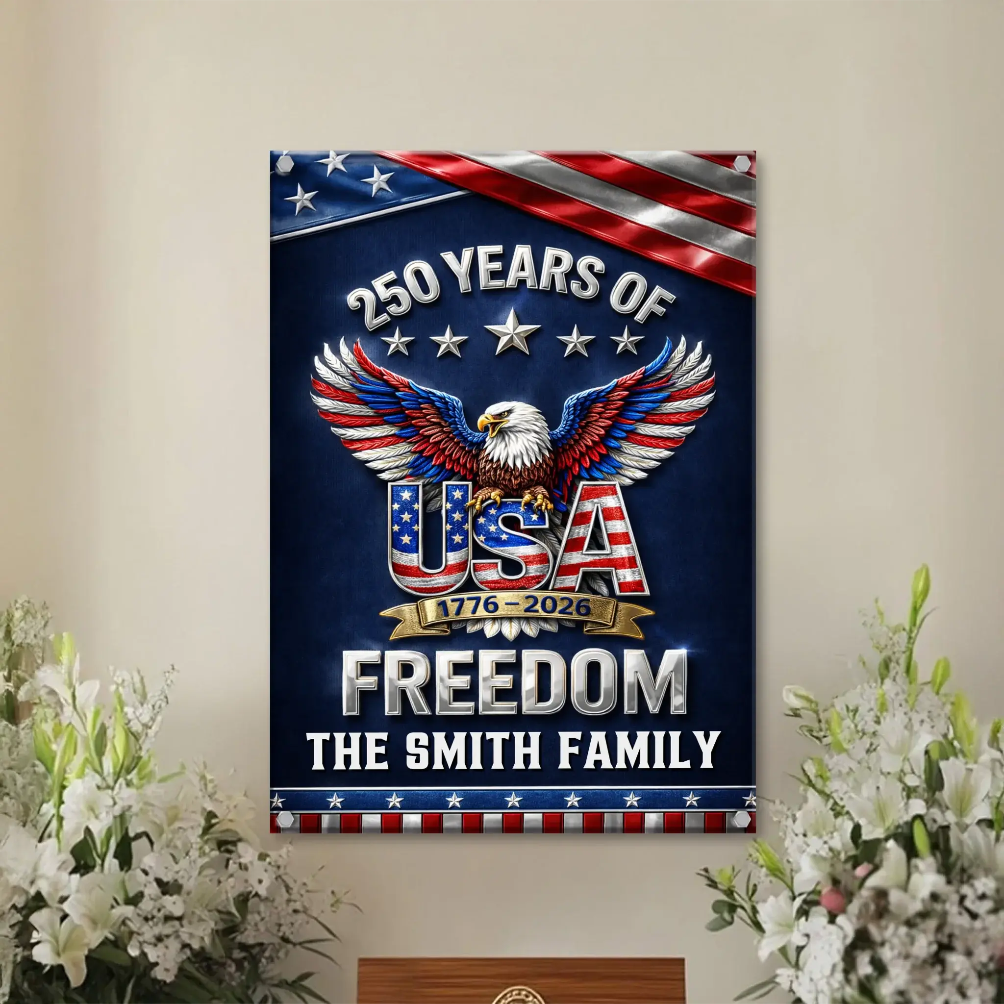 Duconspace Metal Sign Portrait Indoor, Metal Sign Hanging on Living Room Wall