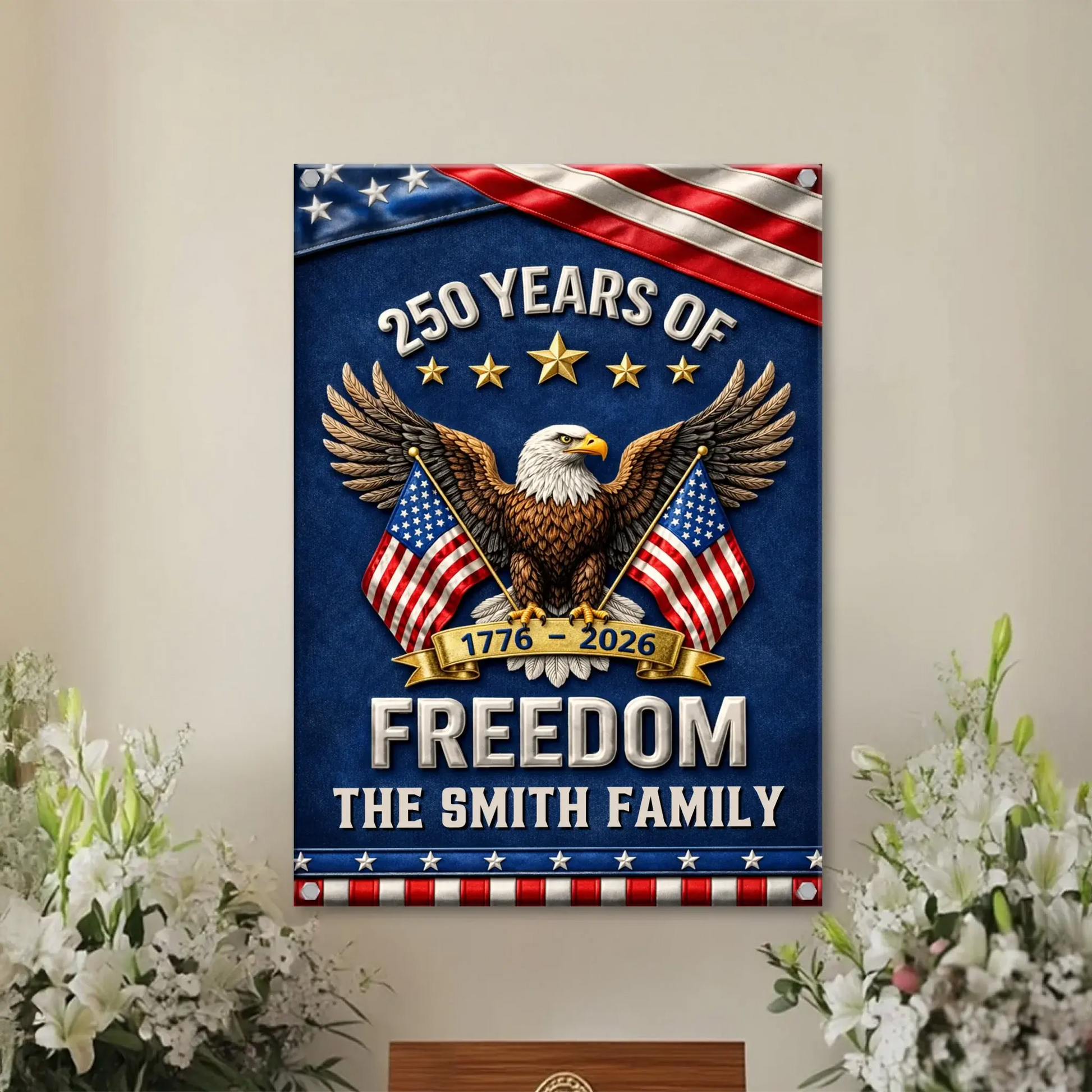 Duconspace Metal Sign Portrait Indoor, Metal Sign Hanging on Living Room Wall