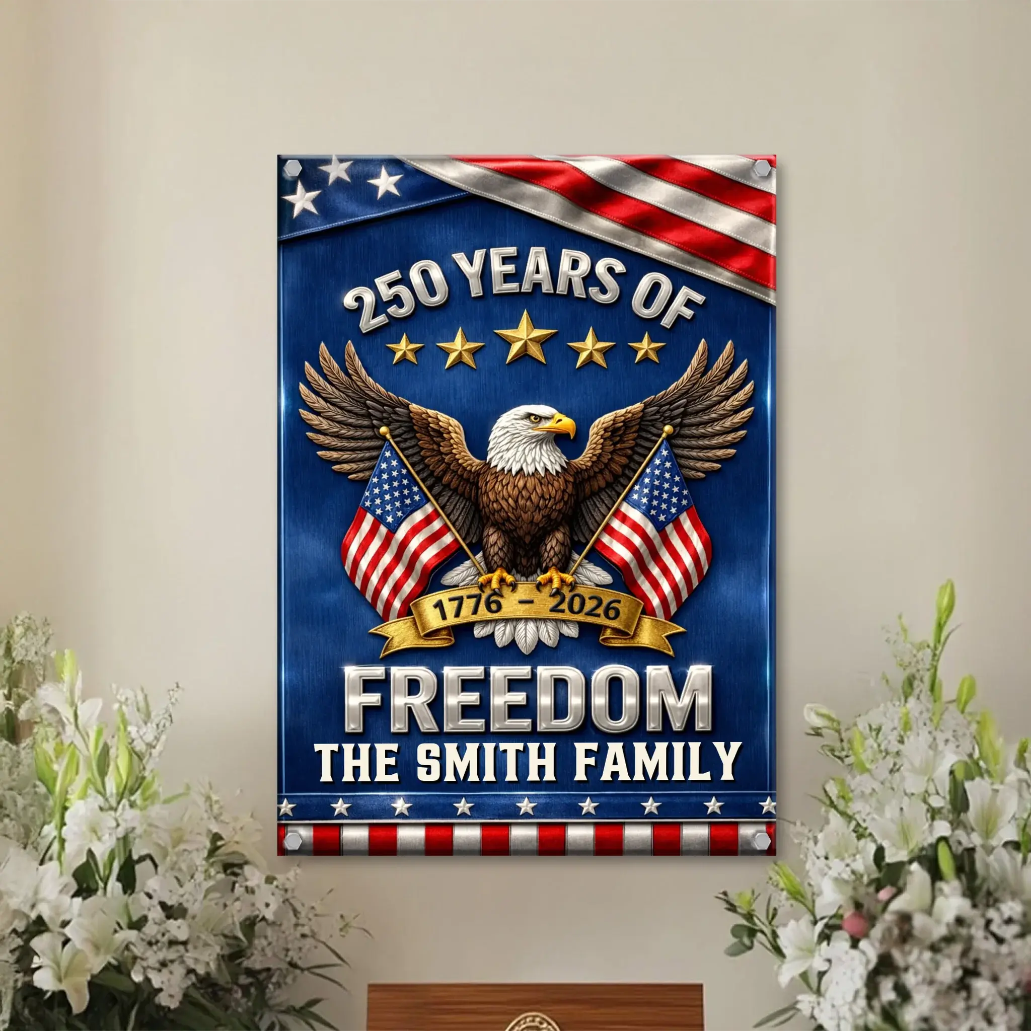 Duconspace Metal Sign Portrait Indoor, Metal Sign Hanging on Living Room Wall