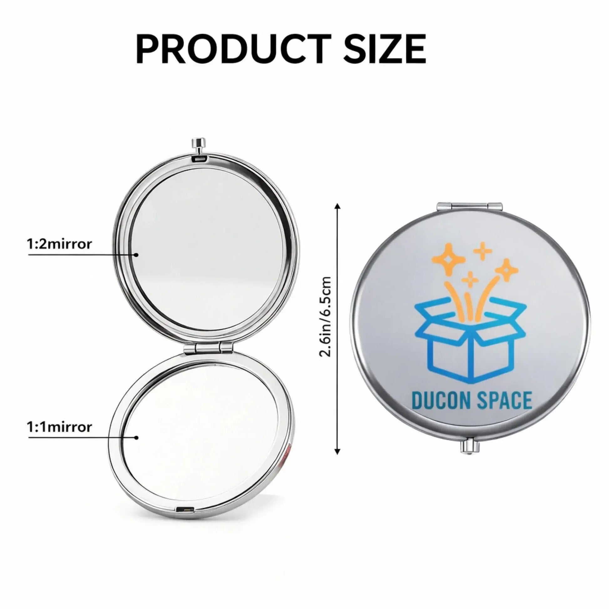 Compact Mirror Size Measurement