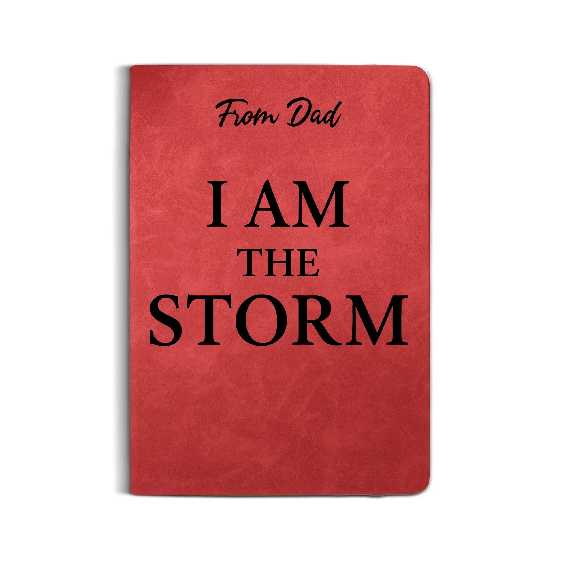 Leather Notebook Print - Leather Journal - Red Colors