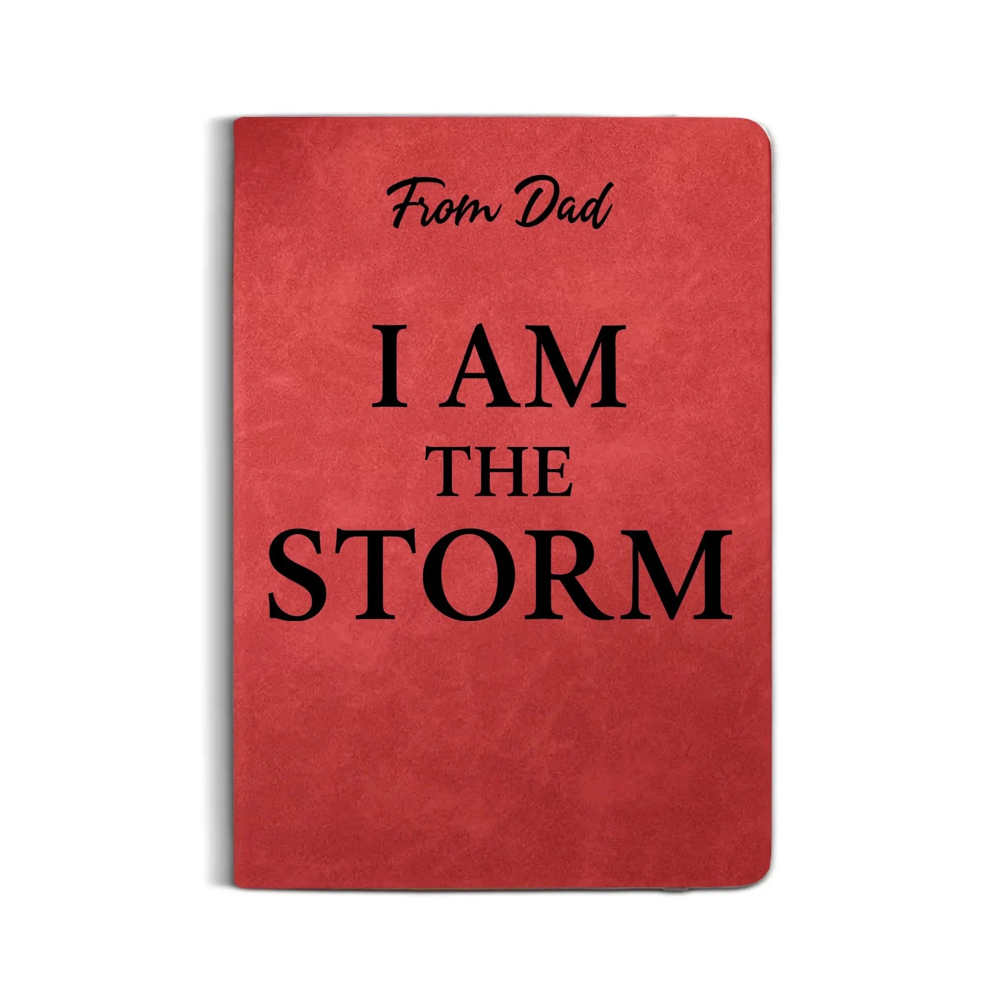 Leather Notebook Print - Leather Journal - Red Colors
