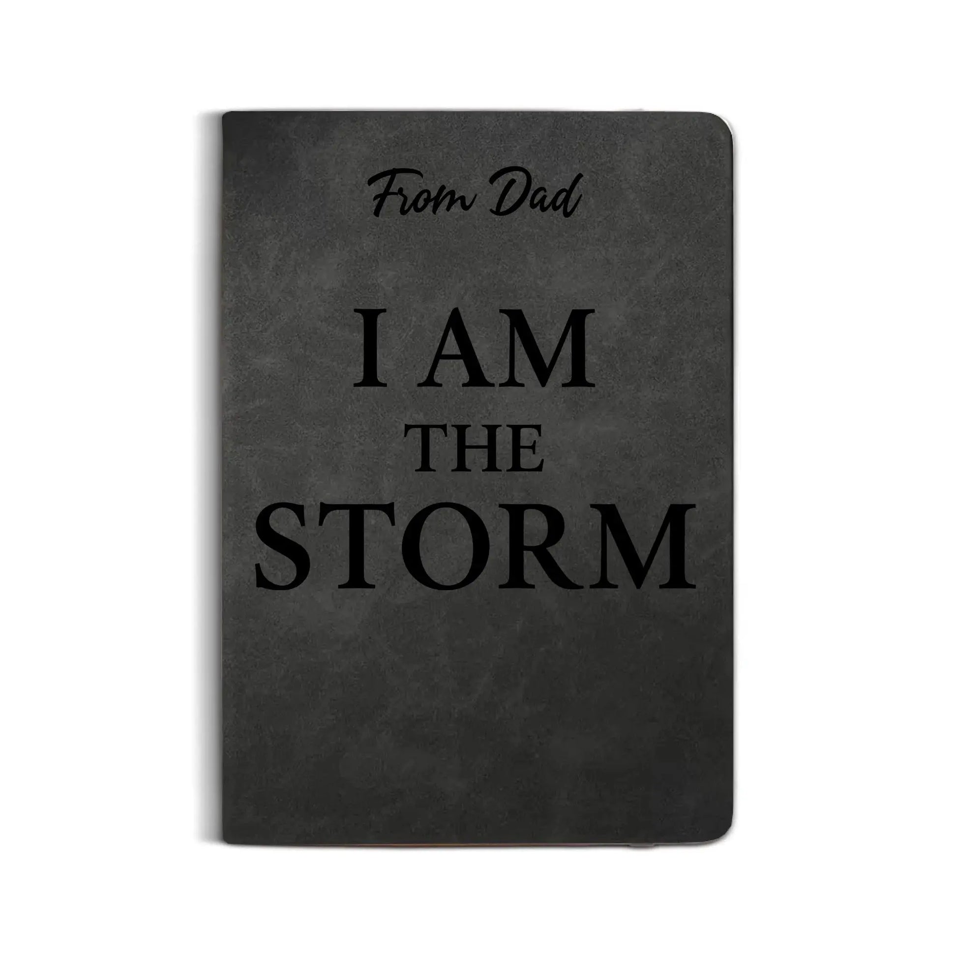 Leather Notebook Print - Leather Journal - Black Colors