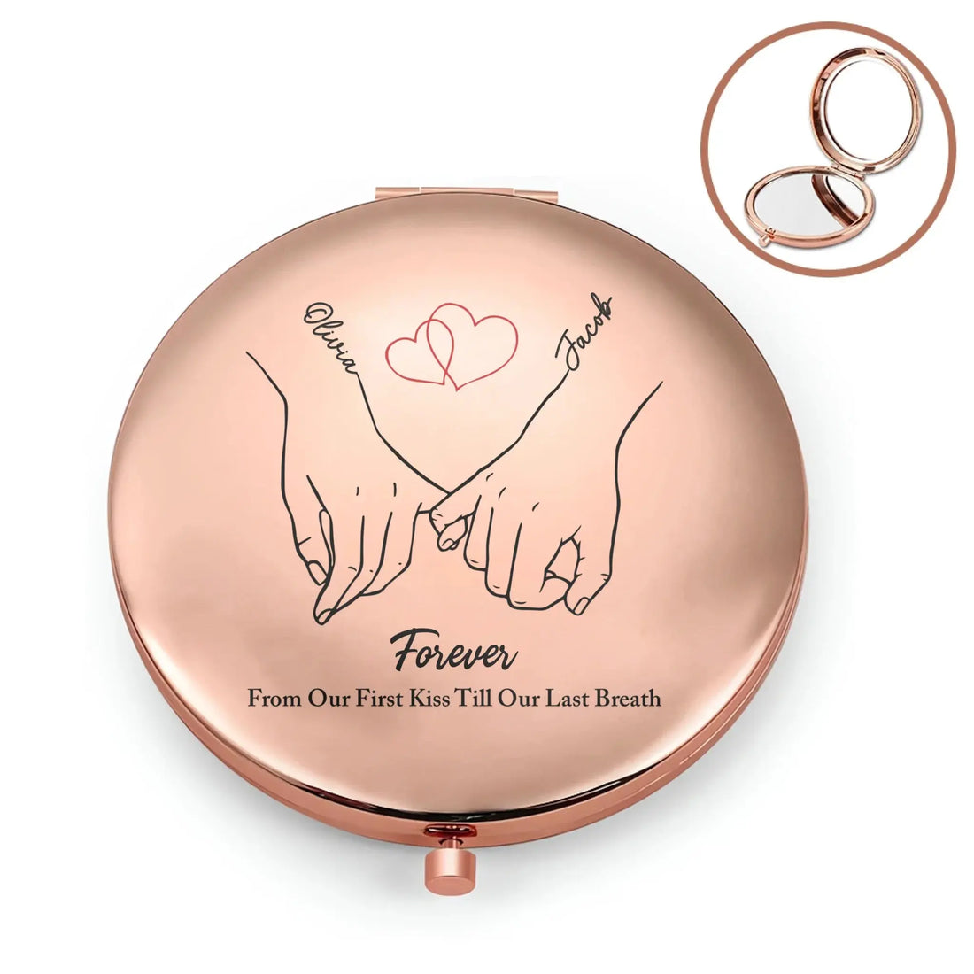 Compact Mirror Rose Gold