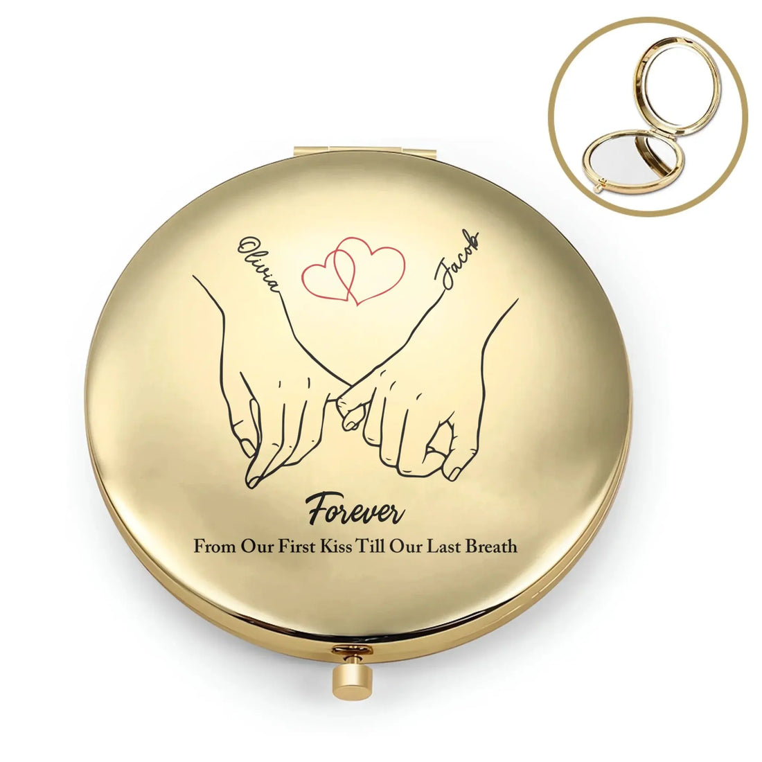 Compact Mirror Rose Gold