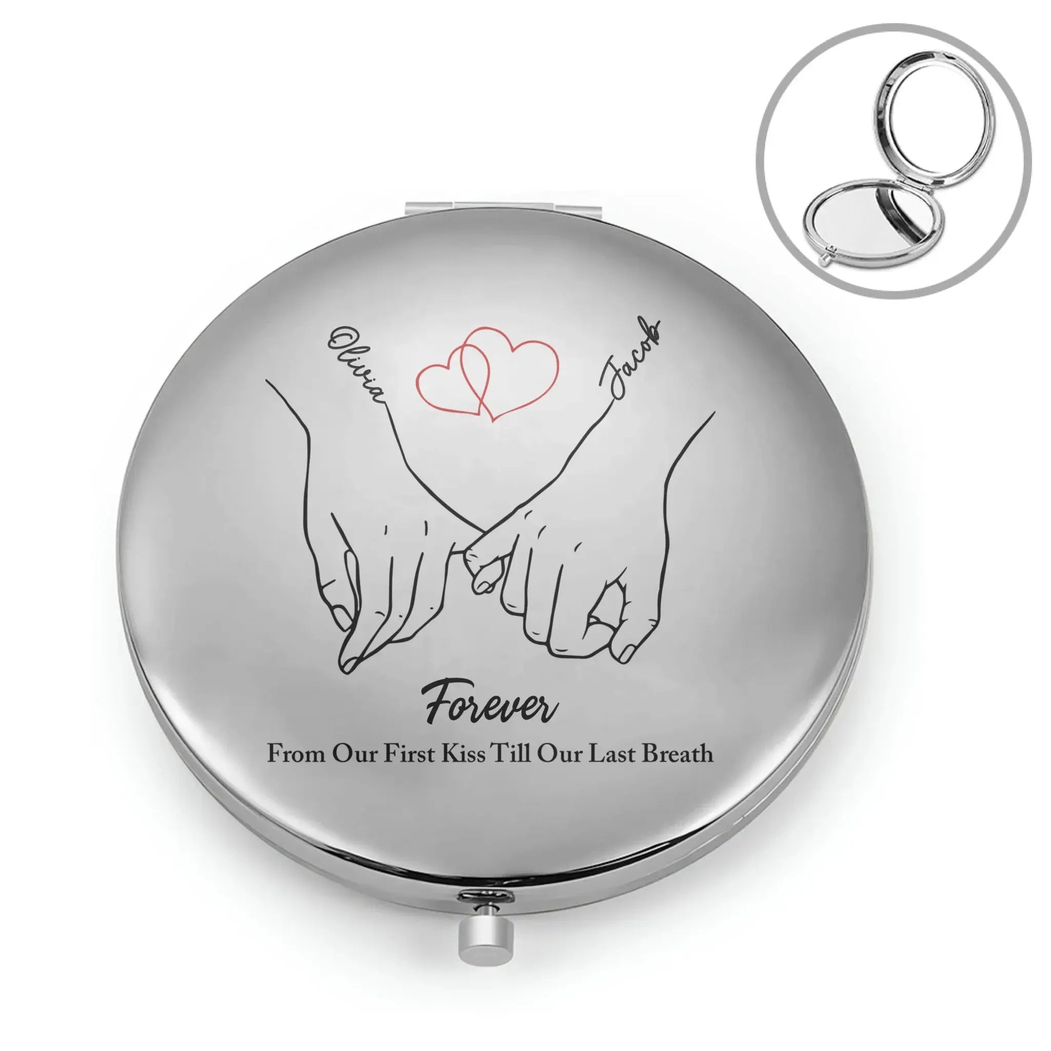 Compact Mirror Silver
