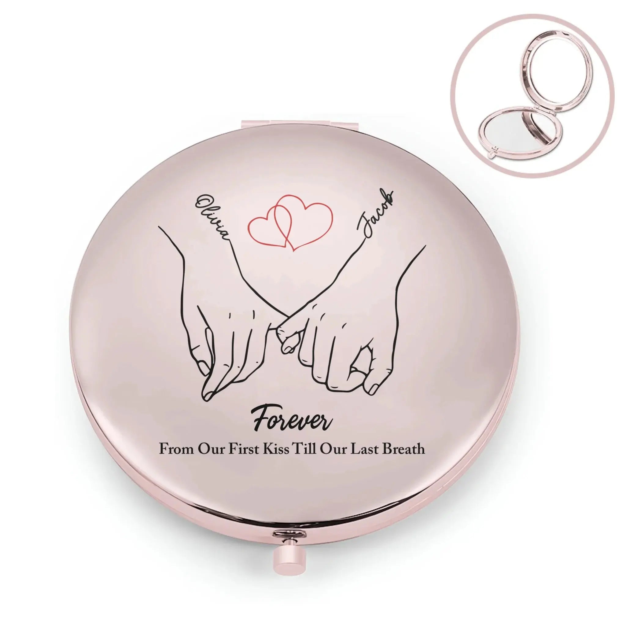 Compact Mirror Pink