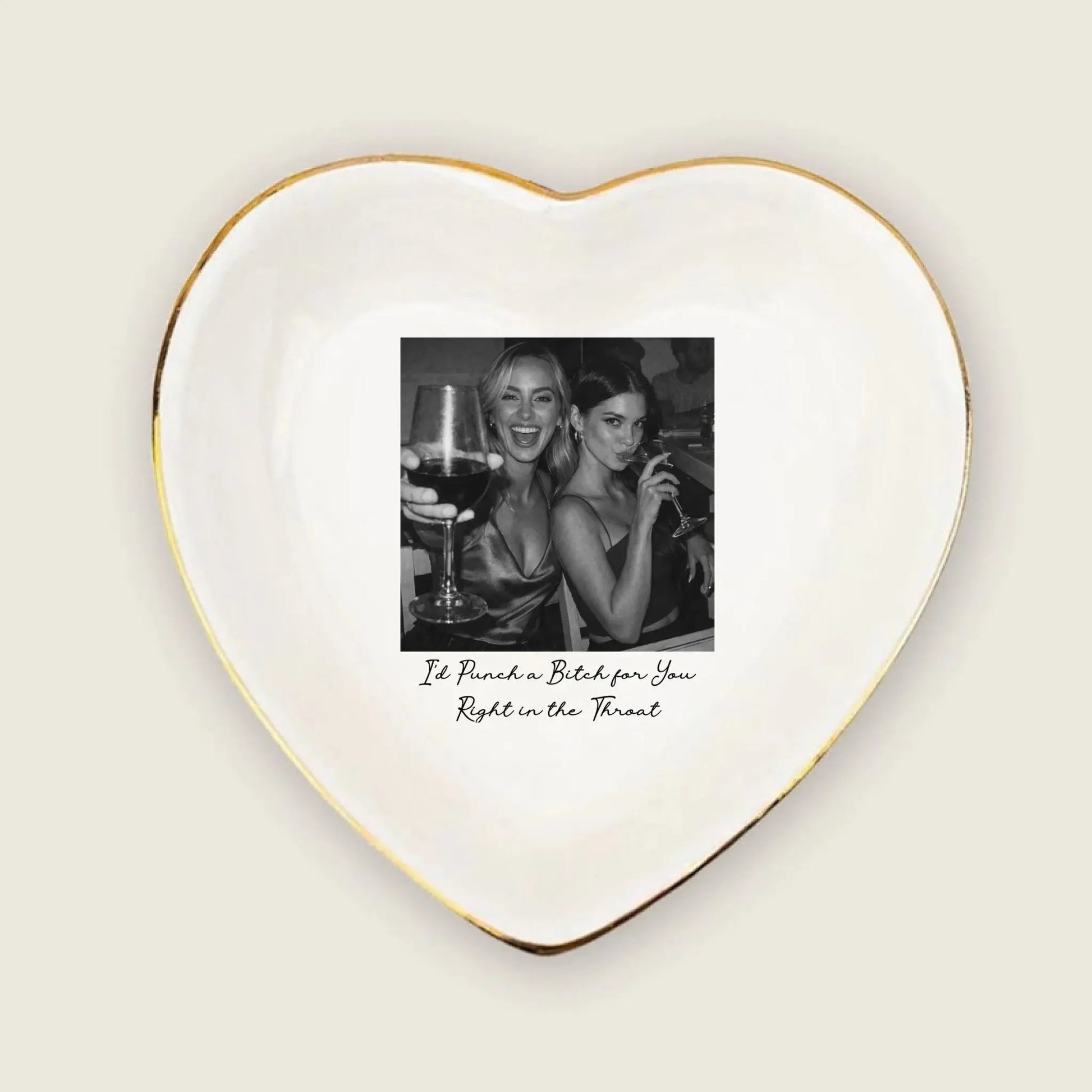 Custom Photo Jewelry Dish For Bestie Duconspace