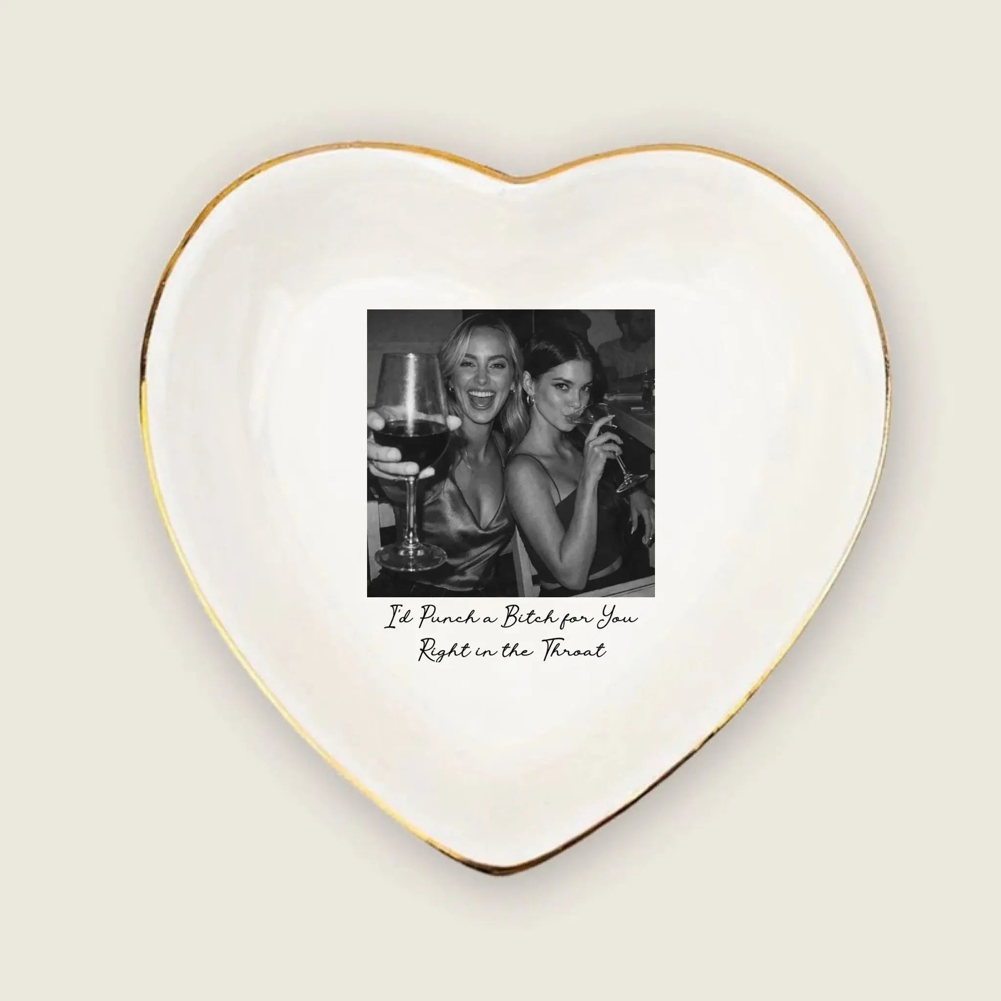 Custom Photo Jewelry Dish For Bestie Duconspace