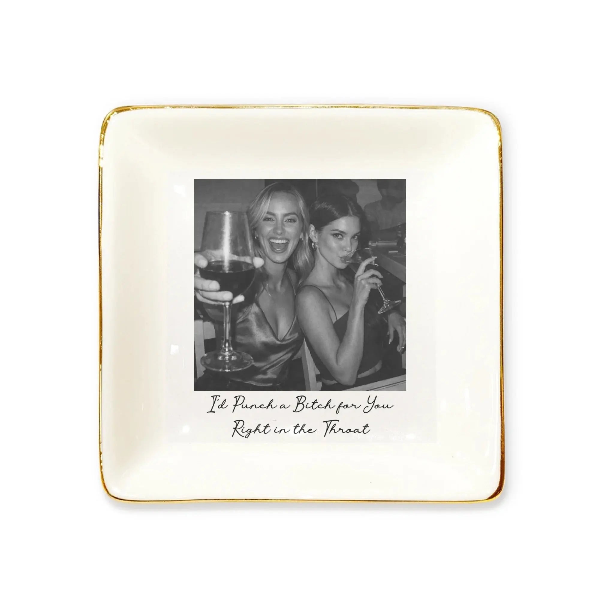 Square Ring Dish, Jewelry Dish with Square Shape